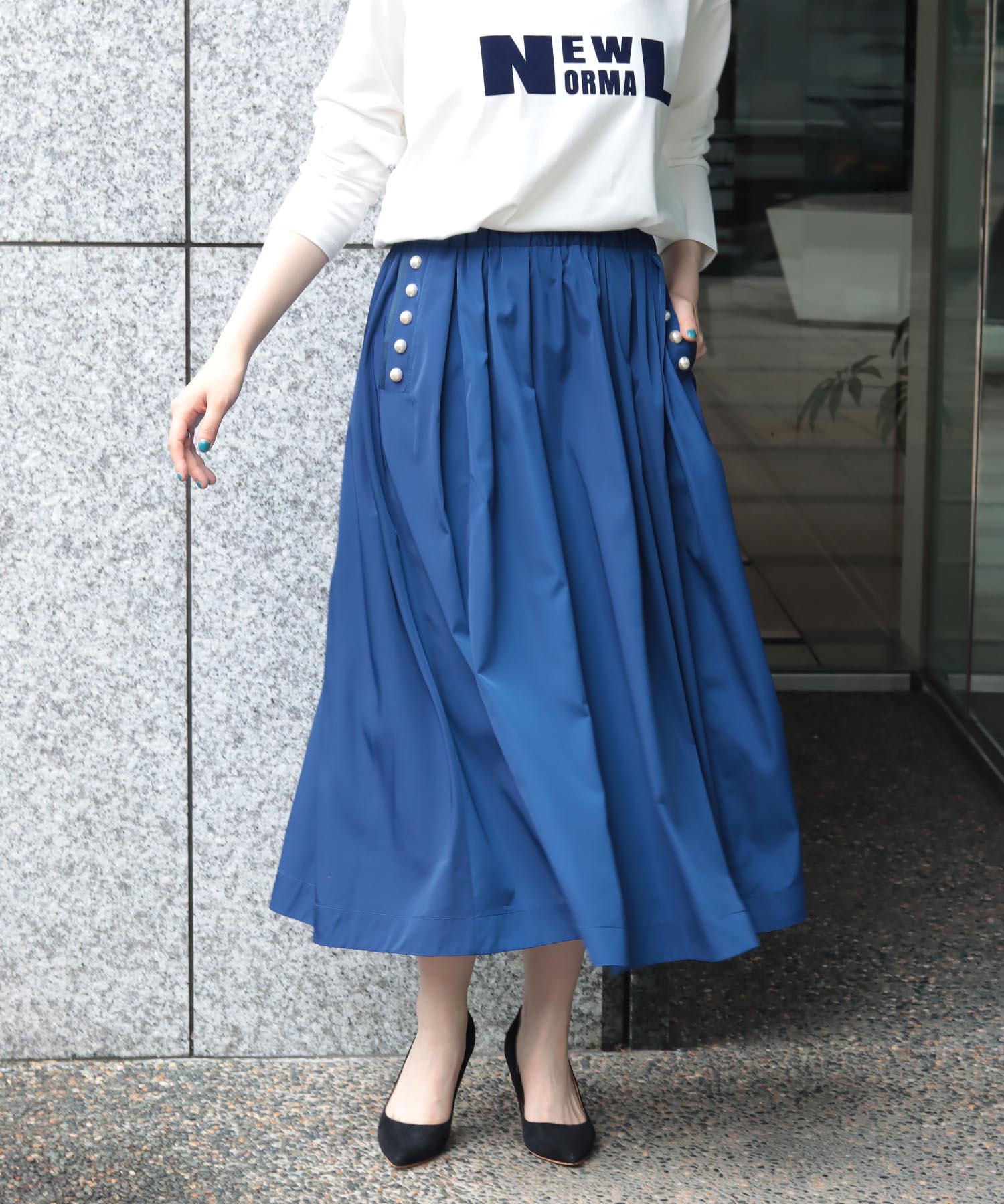 センソユニコ☆新品 スカート42号 ジオン商事 ¥21000＋税 - ひざ丈スカート