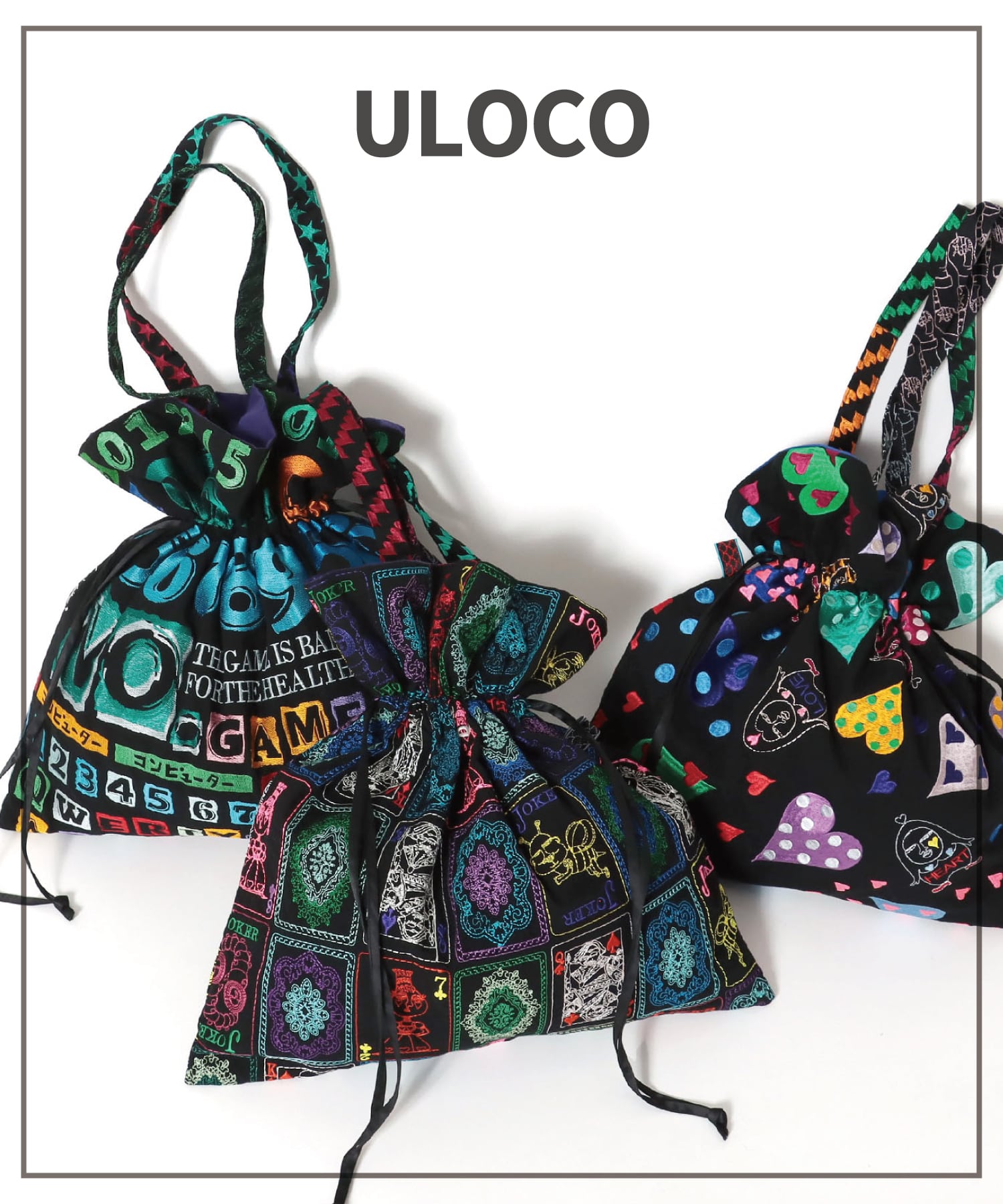 期間限定予約》ULOCO 刺繍デカ絞りトートバッグ【WEB限定】 | AND ON