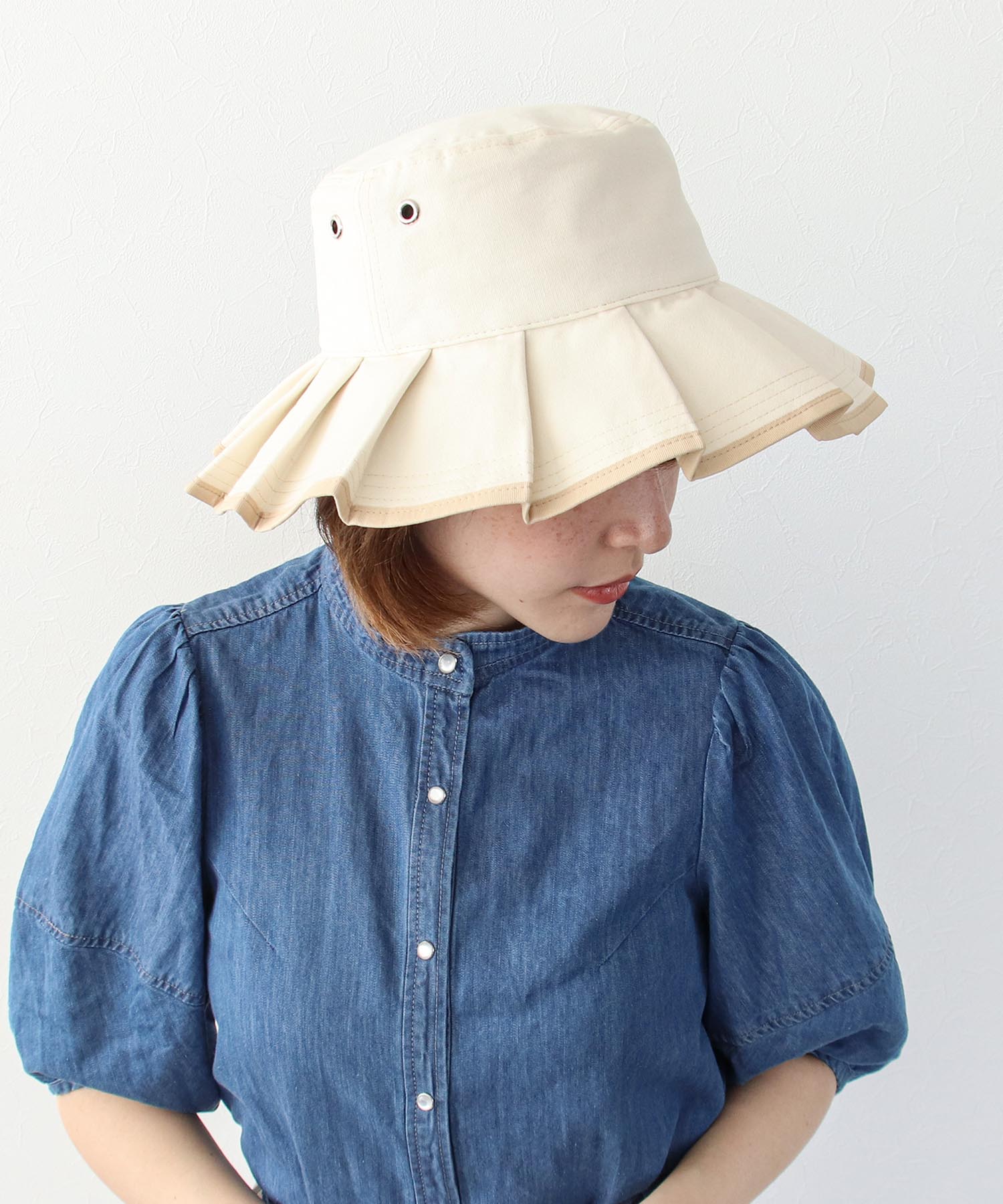 Casselini / キャセリーニ】プリーツHAT | AND ON JIONE STORE