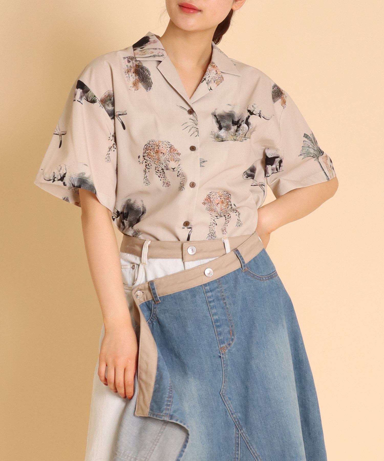 Cpオリジナルanimalプリントアロハシャツ On Jione Store ジオン商事 公式オンラインストア