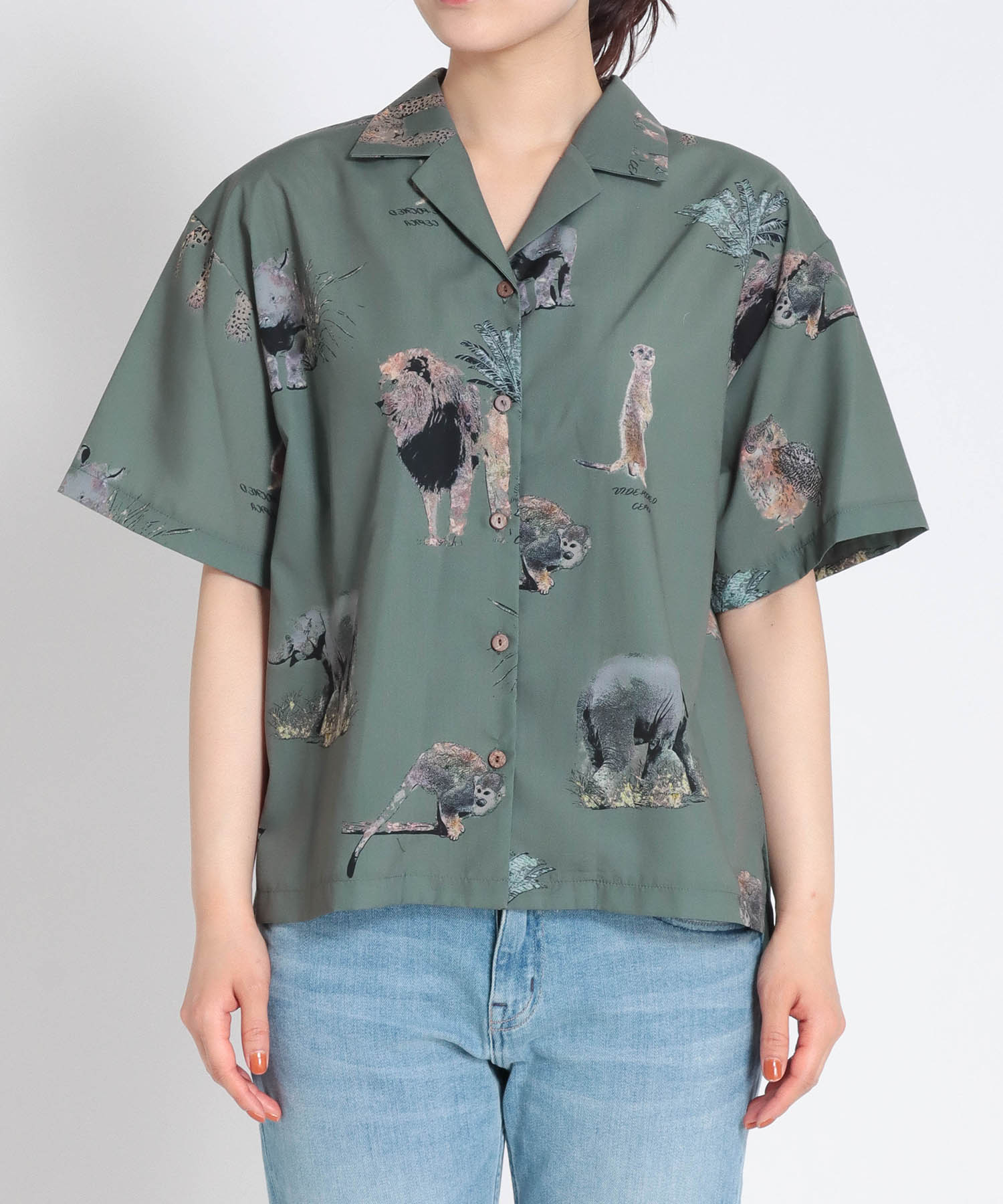 Cpオリジナルanimalプリントアロハシャツ On Jione Store ジオン商事 公式オンラインストア