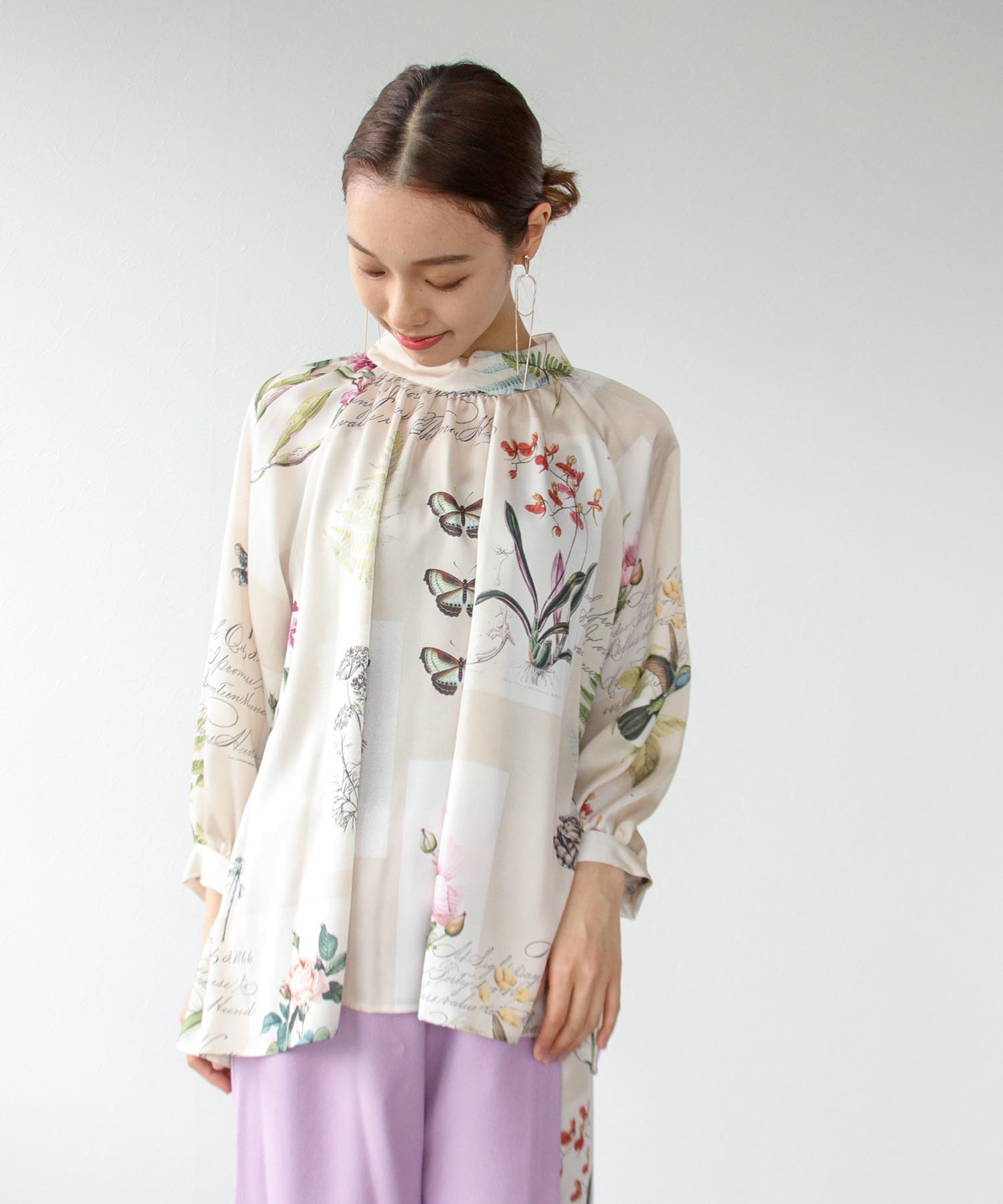 insect&botanical ブラウス | AND ON JIONE STORE（アンドオン）ジオン