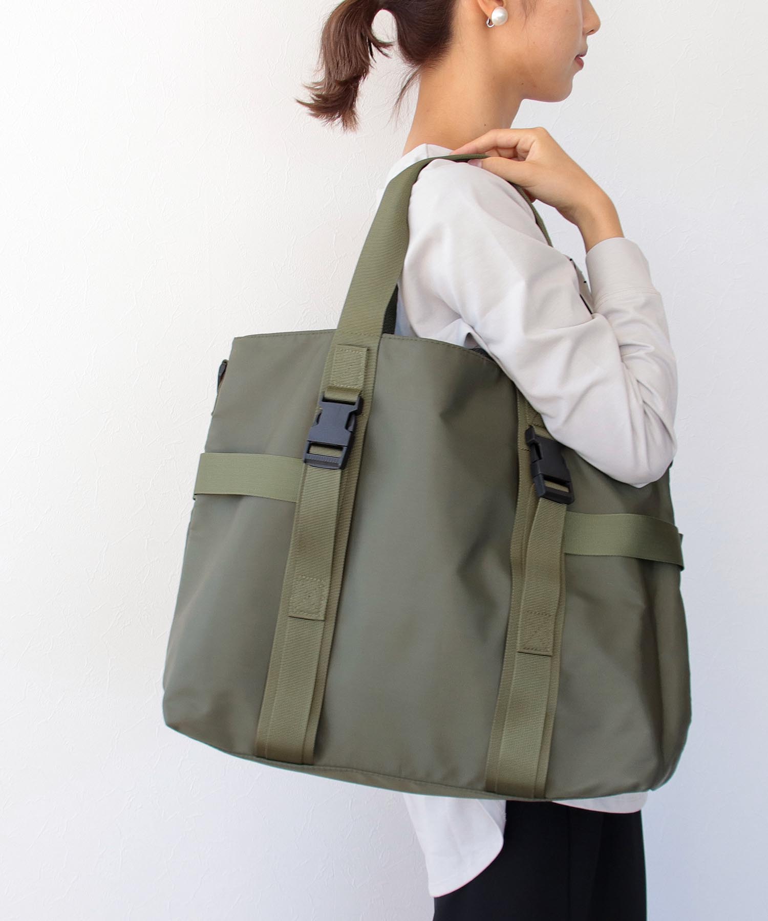 ナイロンスクエアBIGトートBAG | AND ON JIONE STORE（アンドオン