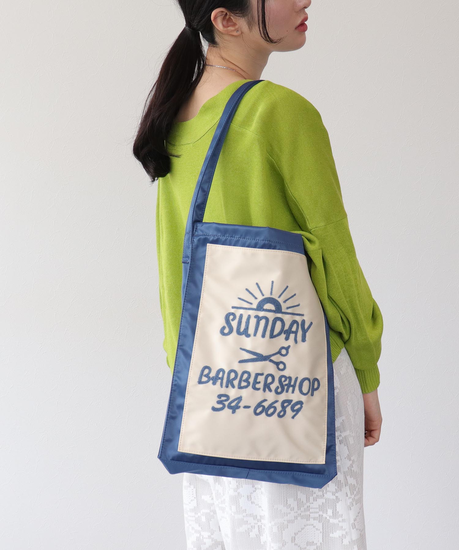 チェーンステッチ刺繍トートBAG | AND ON JIONE STORE（アンドオン 