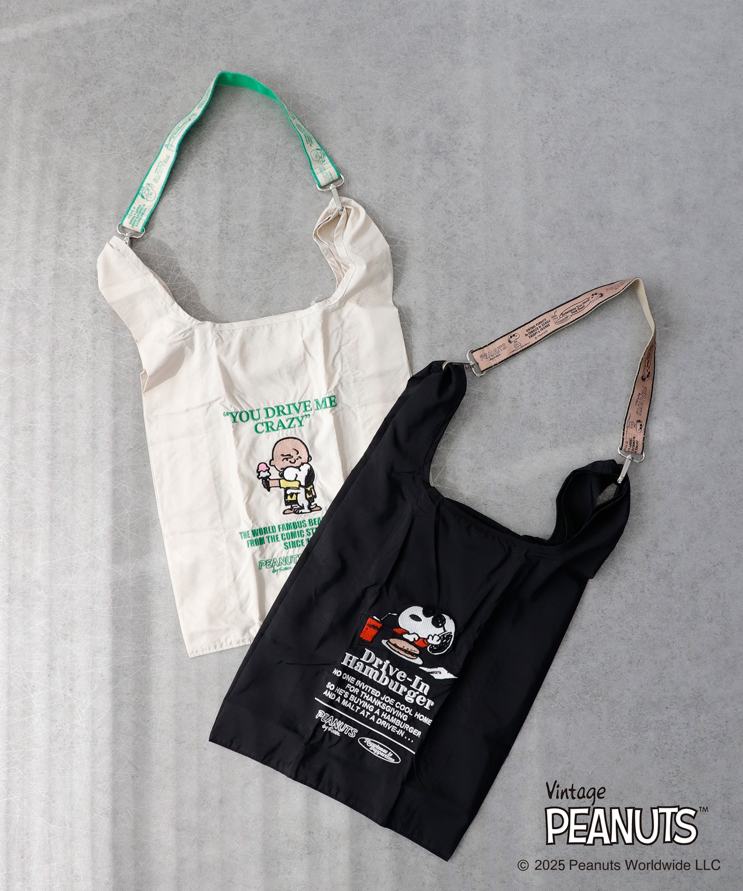 PEANUTS／ストラップ付きショッパーBAG