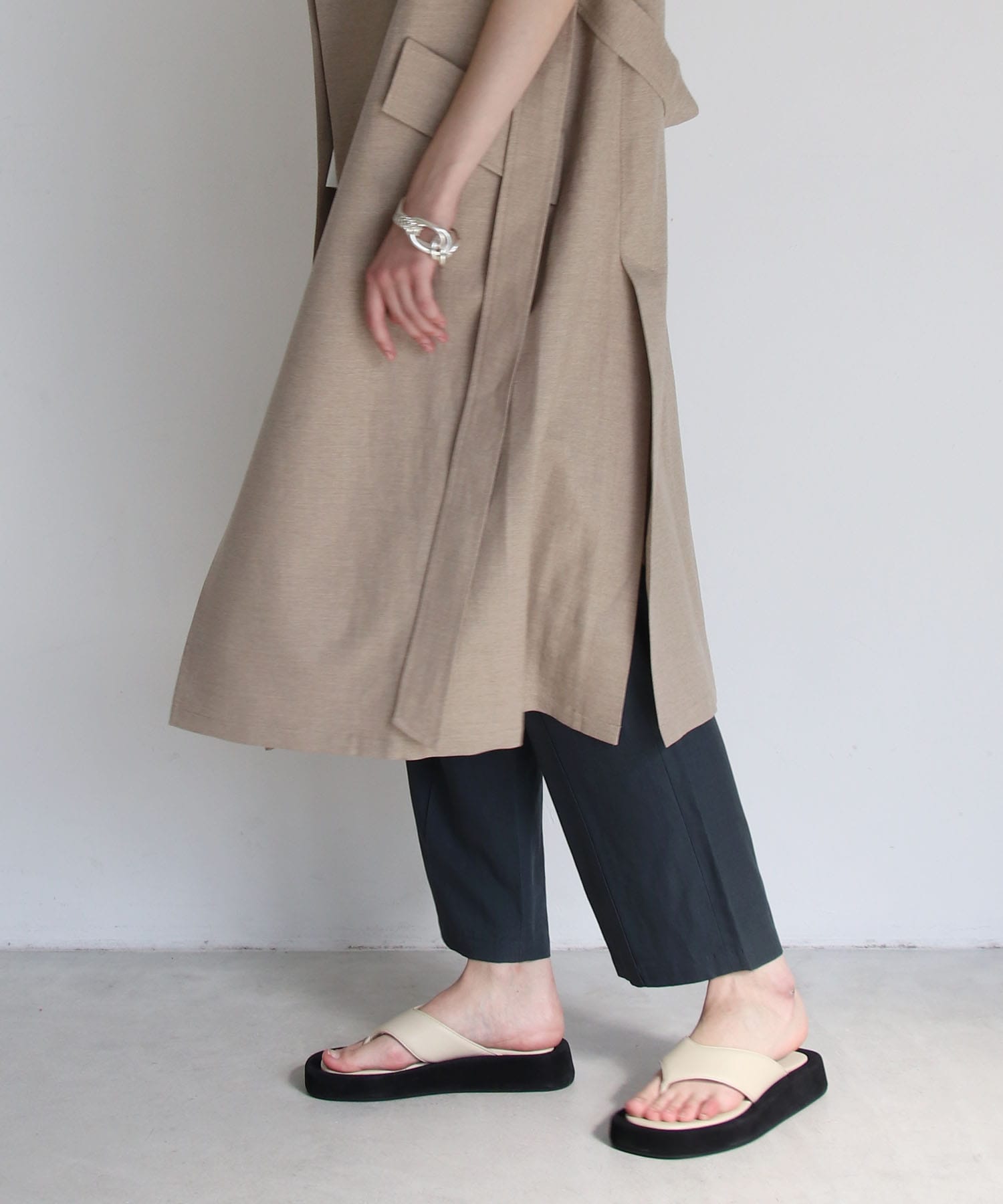 B7＞linen long gilet | AND ON JIONE STORE（アンドオン）ジオン商事