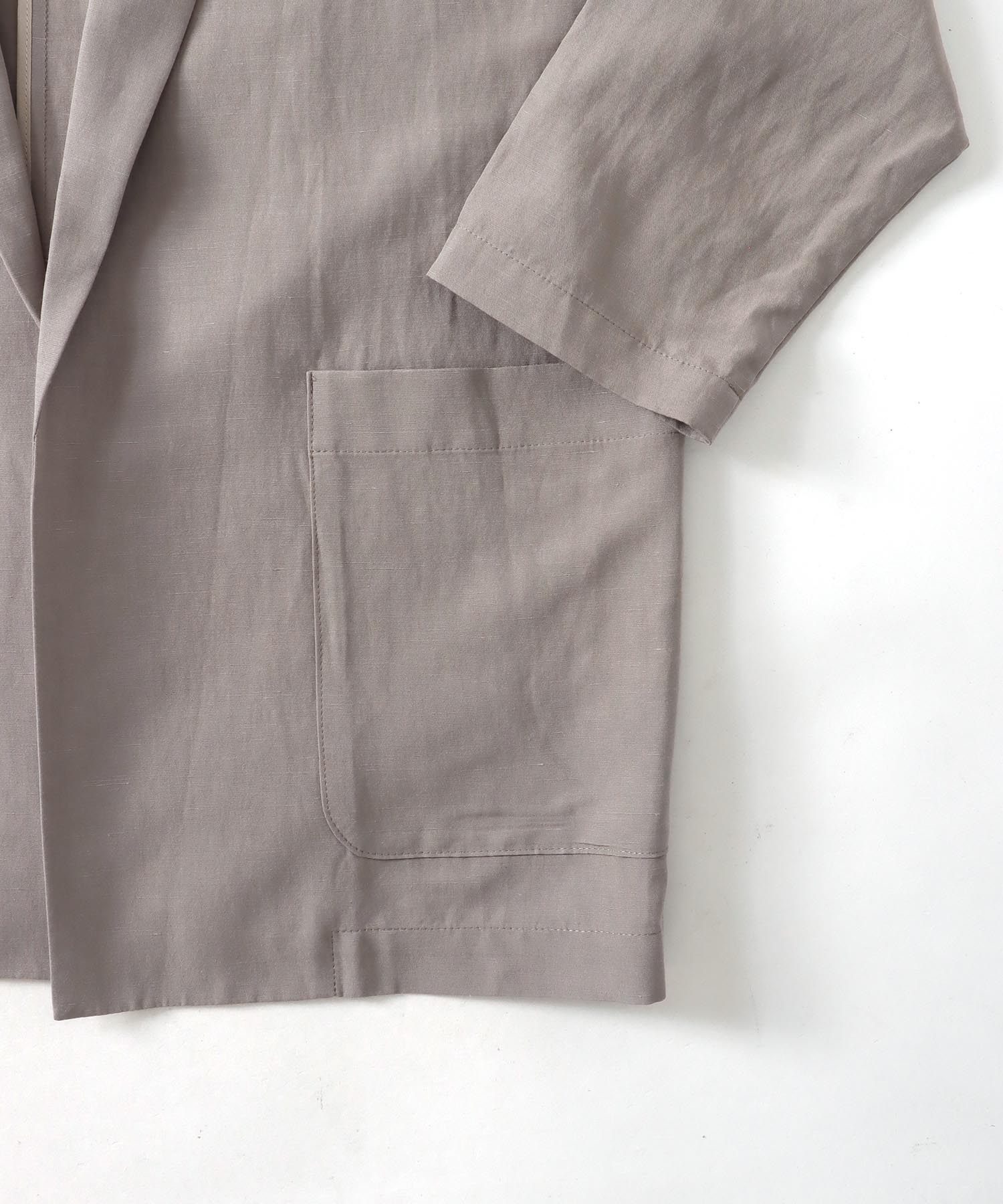 B7＞rayon linen over jacket | AND ON JIONE STORE（アンドオン