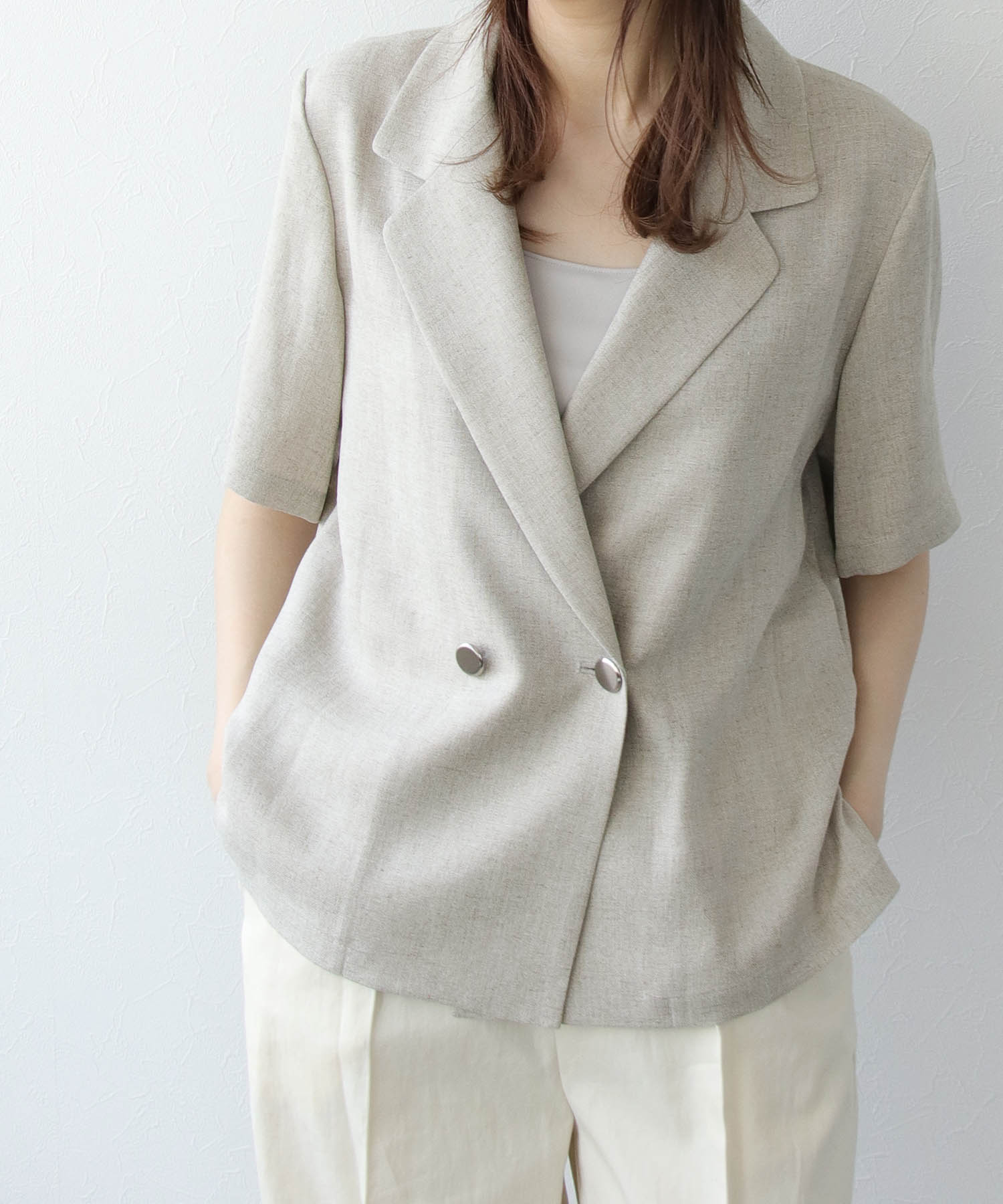 ドレスレイブ B7 rayon linen over jacket ジャケット | wise.edu.pk