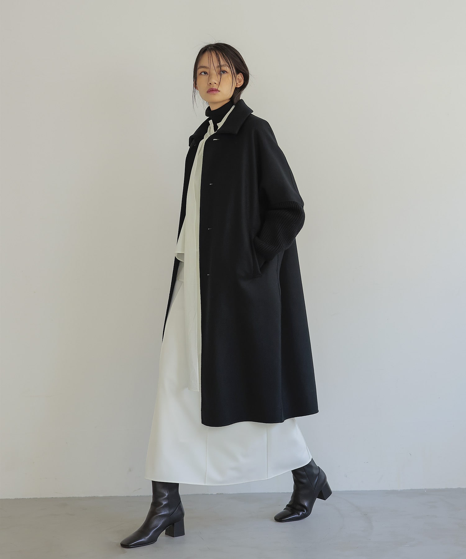 Hart＞sleeve rib sander coat | AND ON JIONE STORE（アンドオン