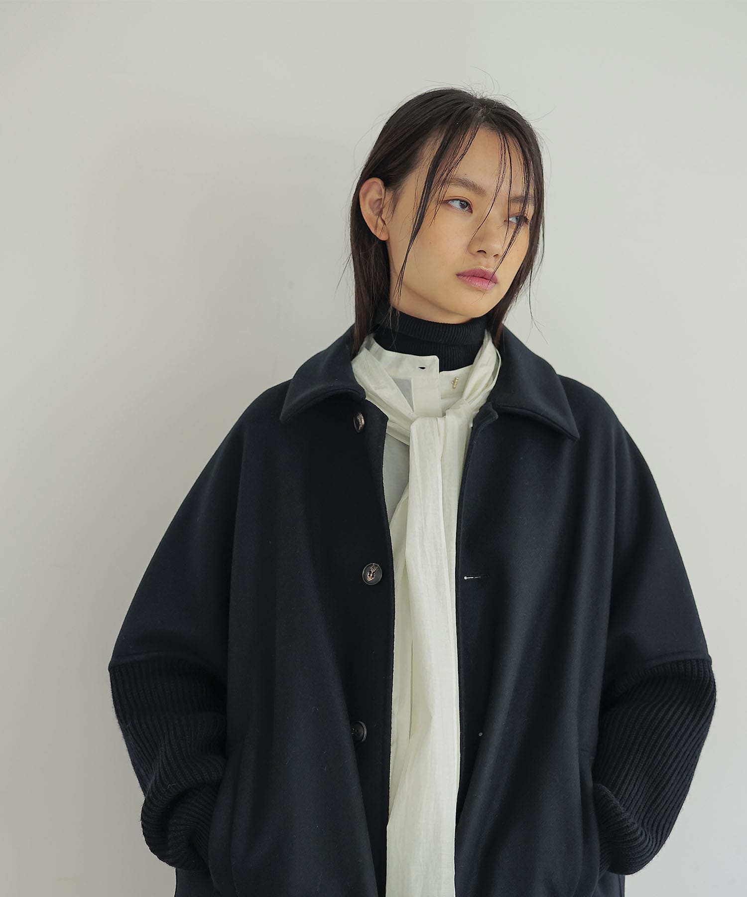 Hart＞sleeve rib sander coat | AND ON JIONE STORE（アンドオン