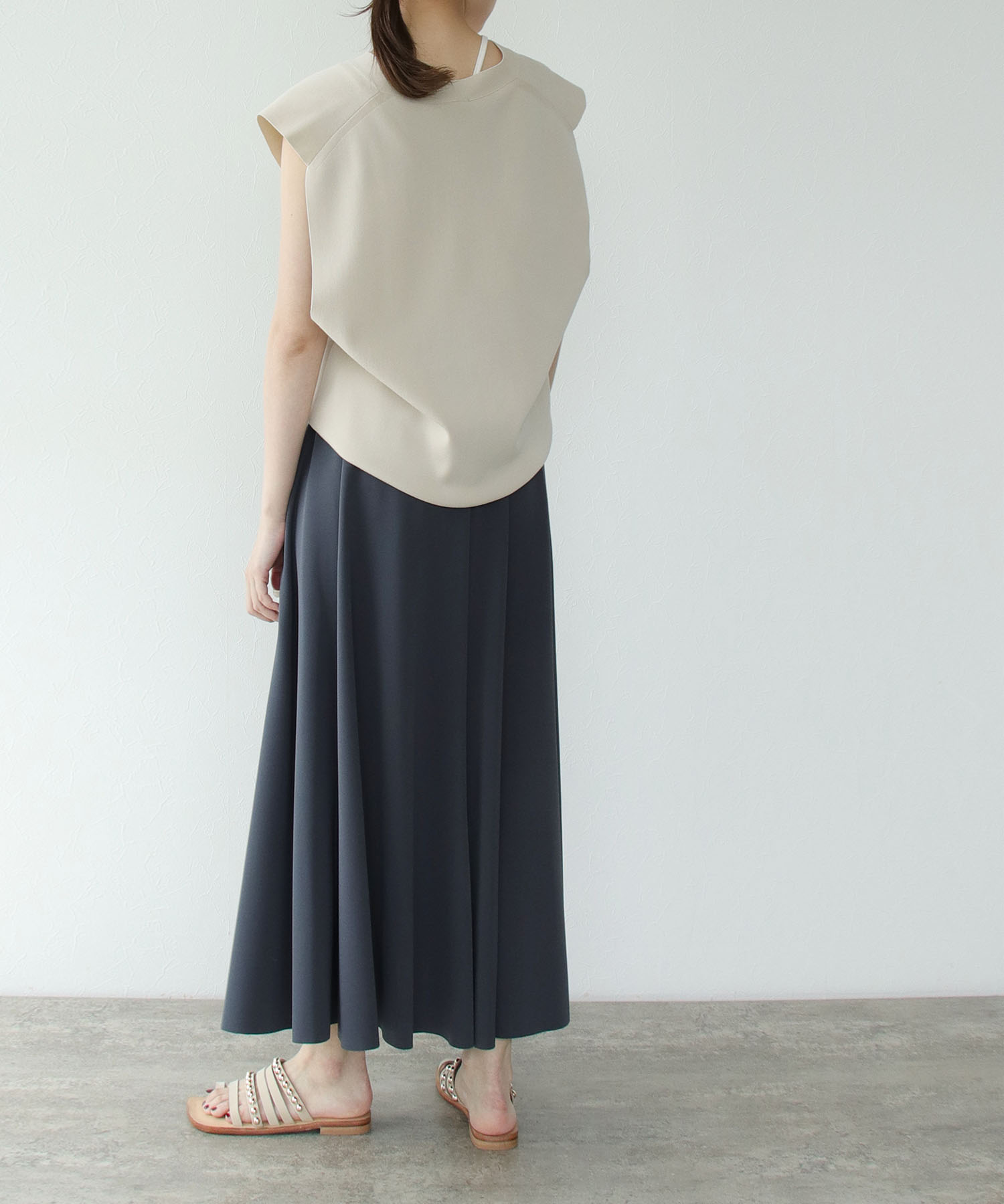 大幅値下げ】Sugar Rose／linen lame flare skirt - www