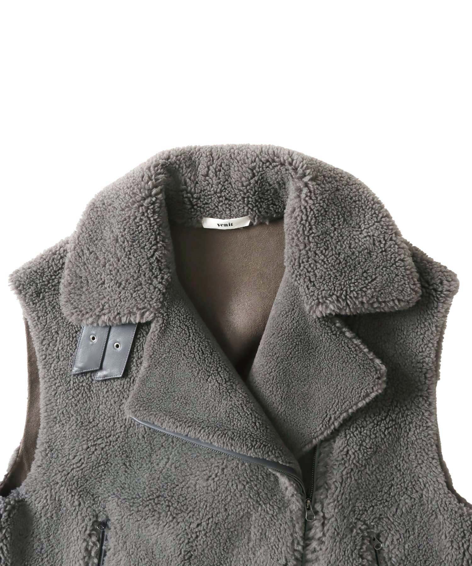 VENIT＞wool boa vest | AND ON JIONE STORE（アンドオン）ジオン商事