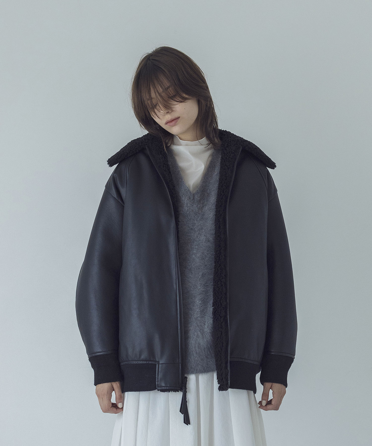 VENIT＞wool boa reversible jacket | AND ON JIONE STORE（アンドオン