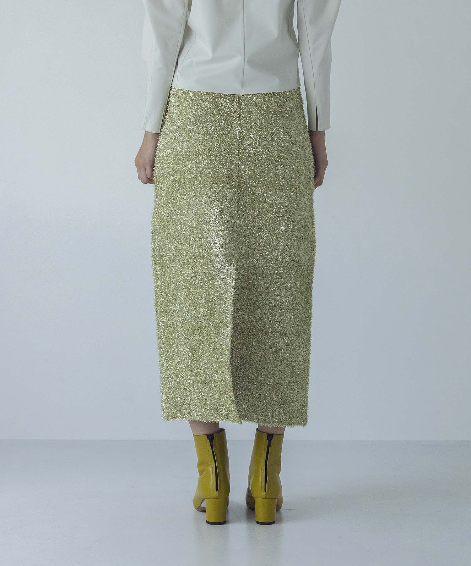 VENIT＞metallic shaggy skirt | AND ON JIONE STORE（アンドオン