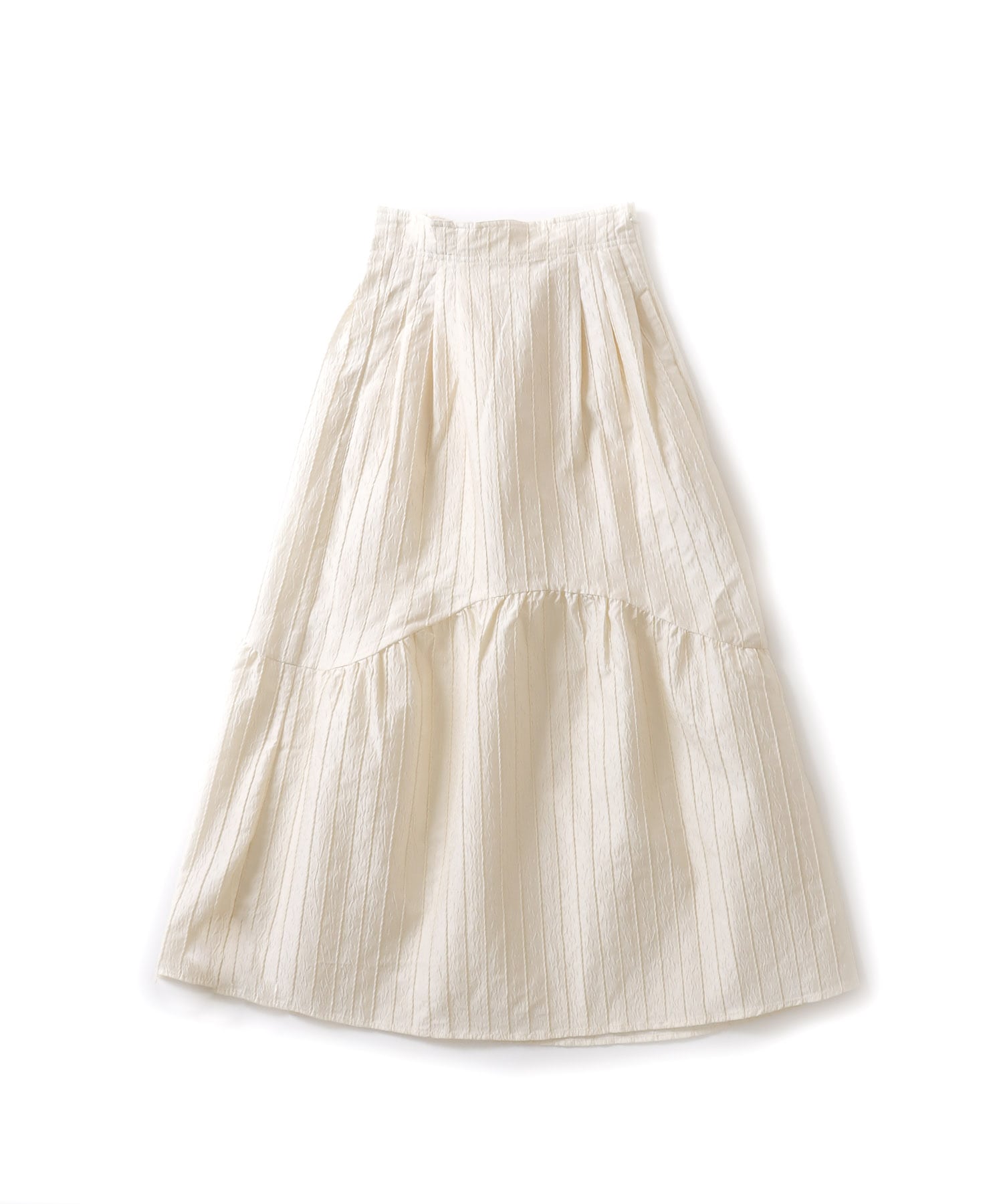 CADDITION＞stripe jacquard gather skirt | AND ON JIONE STORE