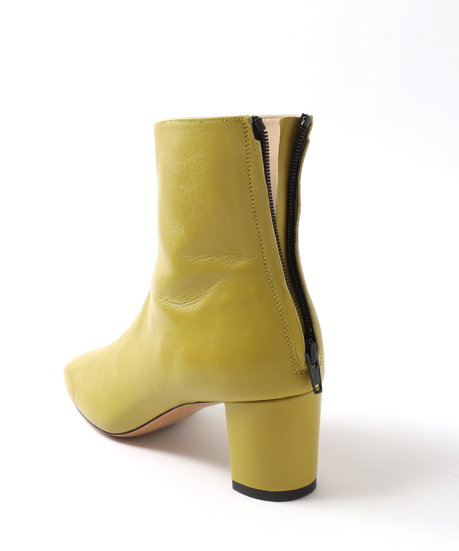 FABIO RUSCONI＞GABRY round toe chunky heel color boots | AND ON 