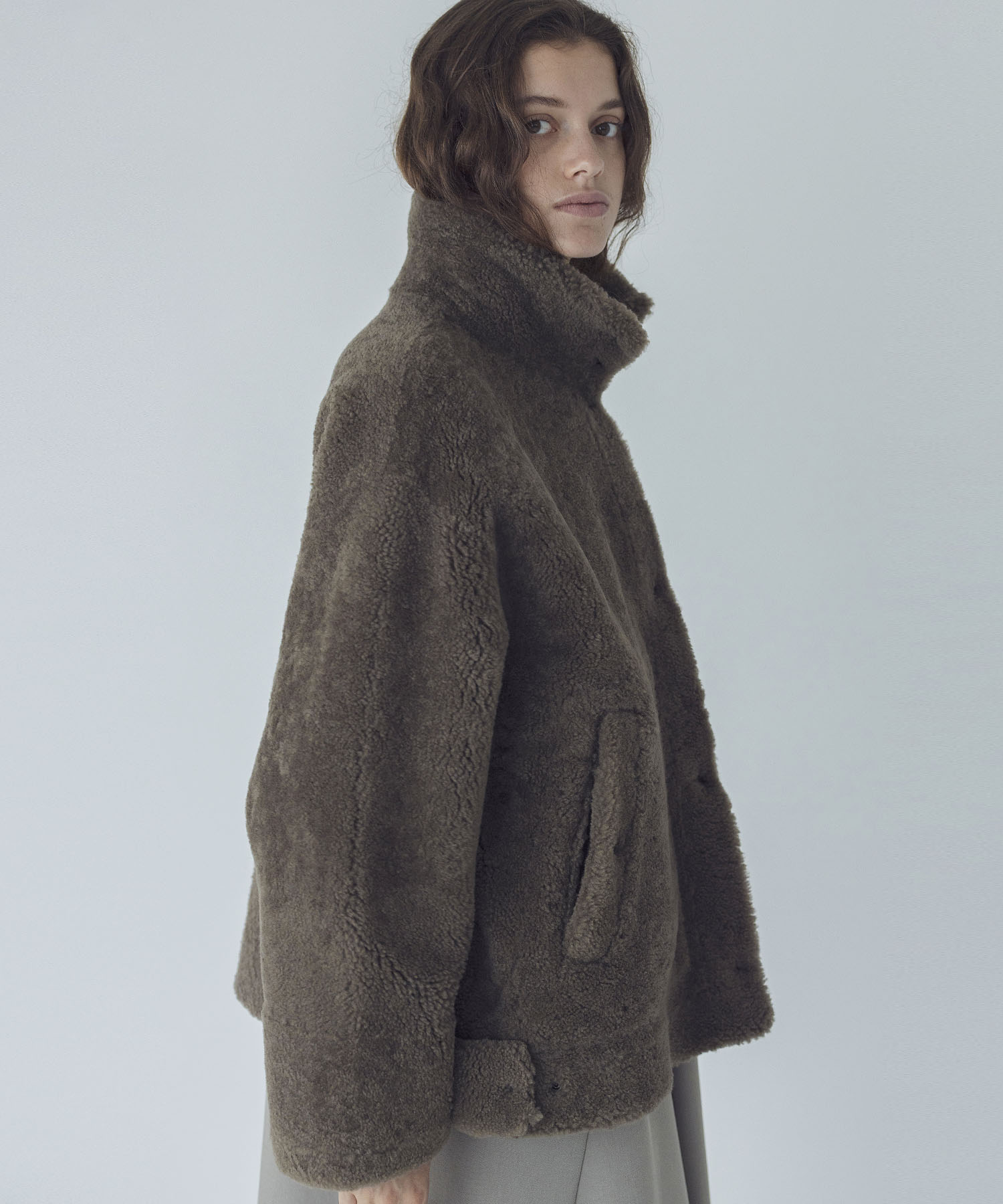 PAOLA GELLI＞wool sheep skin mouton jacket | AND ON JIONE STORE 
