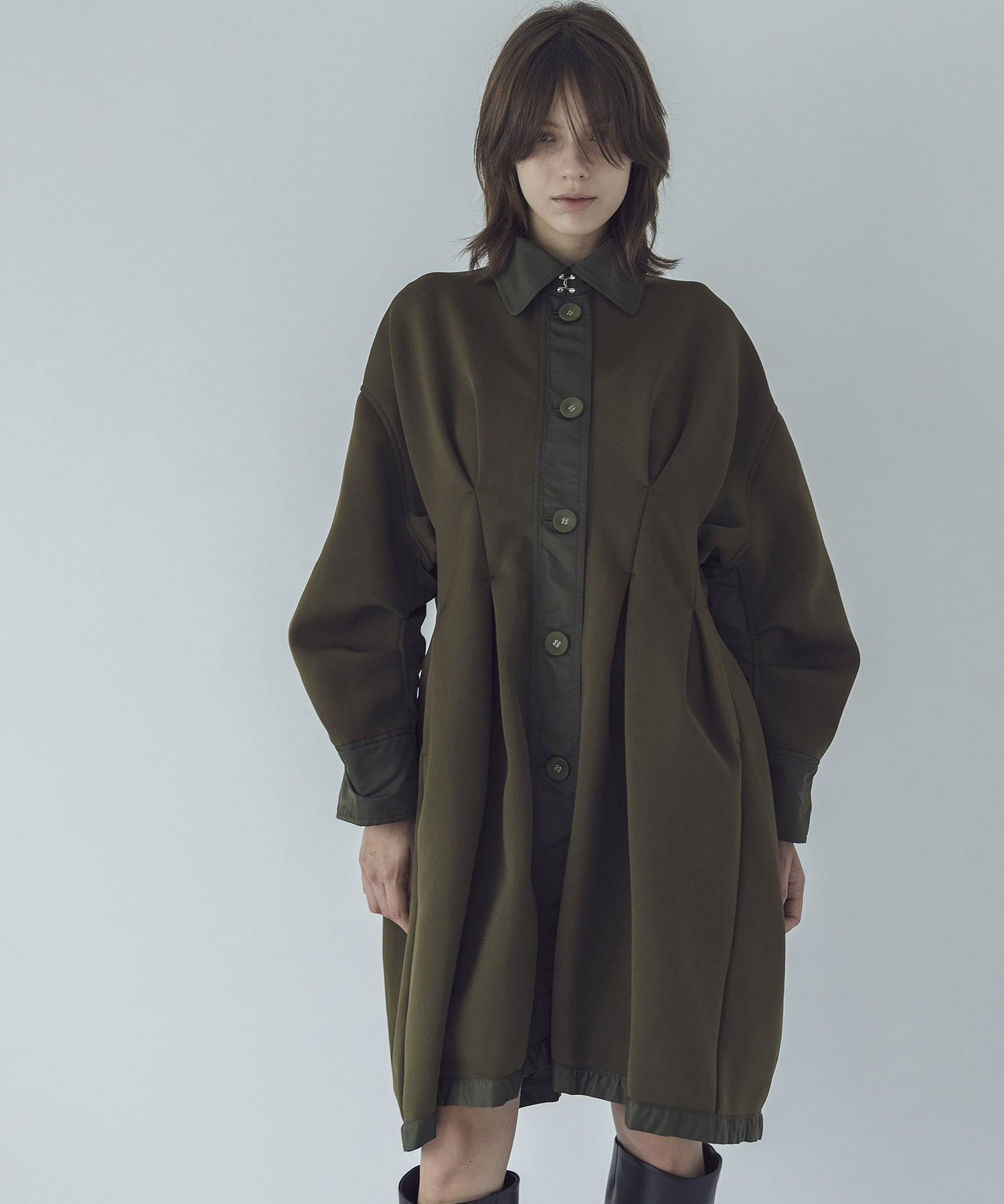 ODAKHA＞pleated knit coat | AND ON JIONE STORE（アンドオン）ジオン