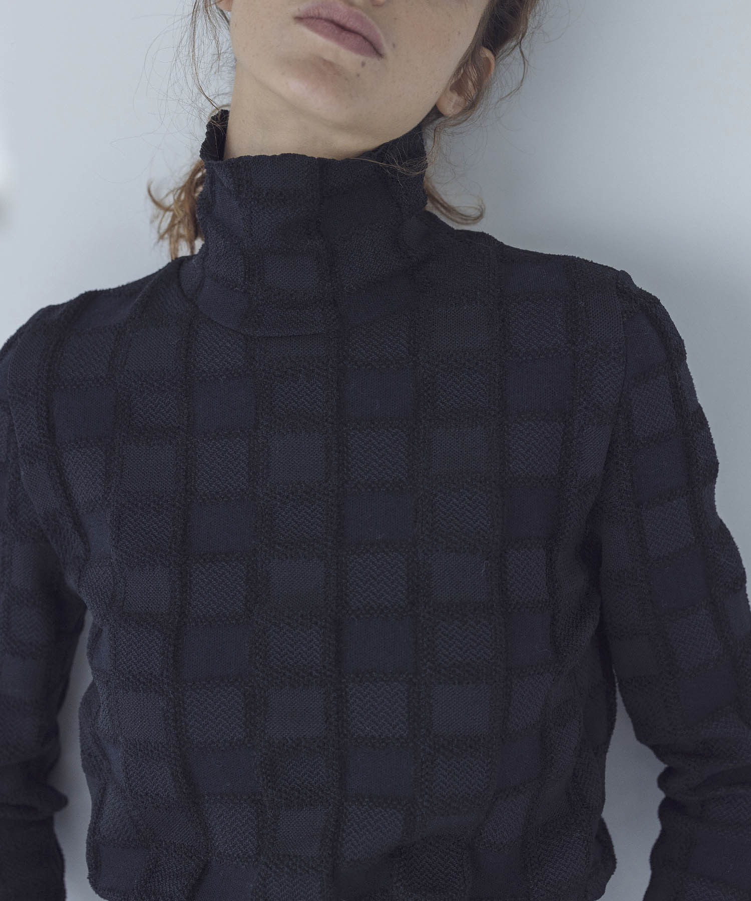 ODAKHA＞plaid turtlenecked sweater | AND ON JIONE STORE