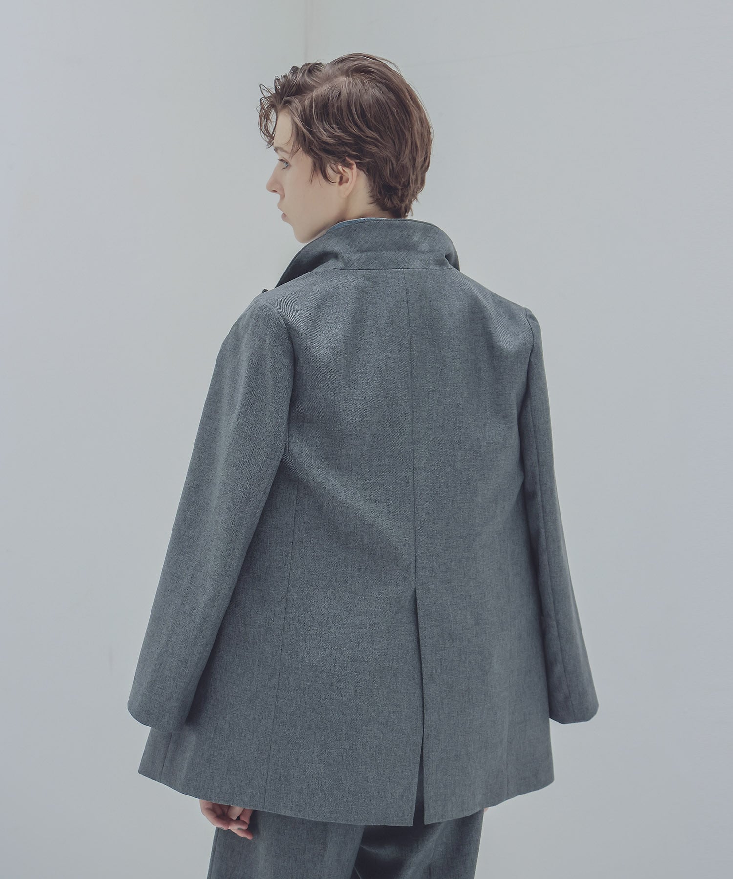 B7＞twill wool like w jacket | AND ON JIONE STORE（アンドオン）ジオン商事公式オンラインストア