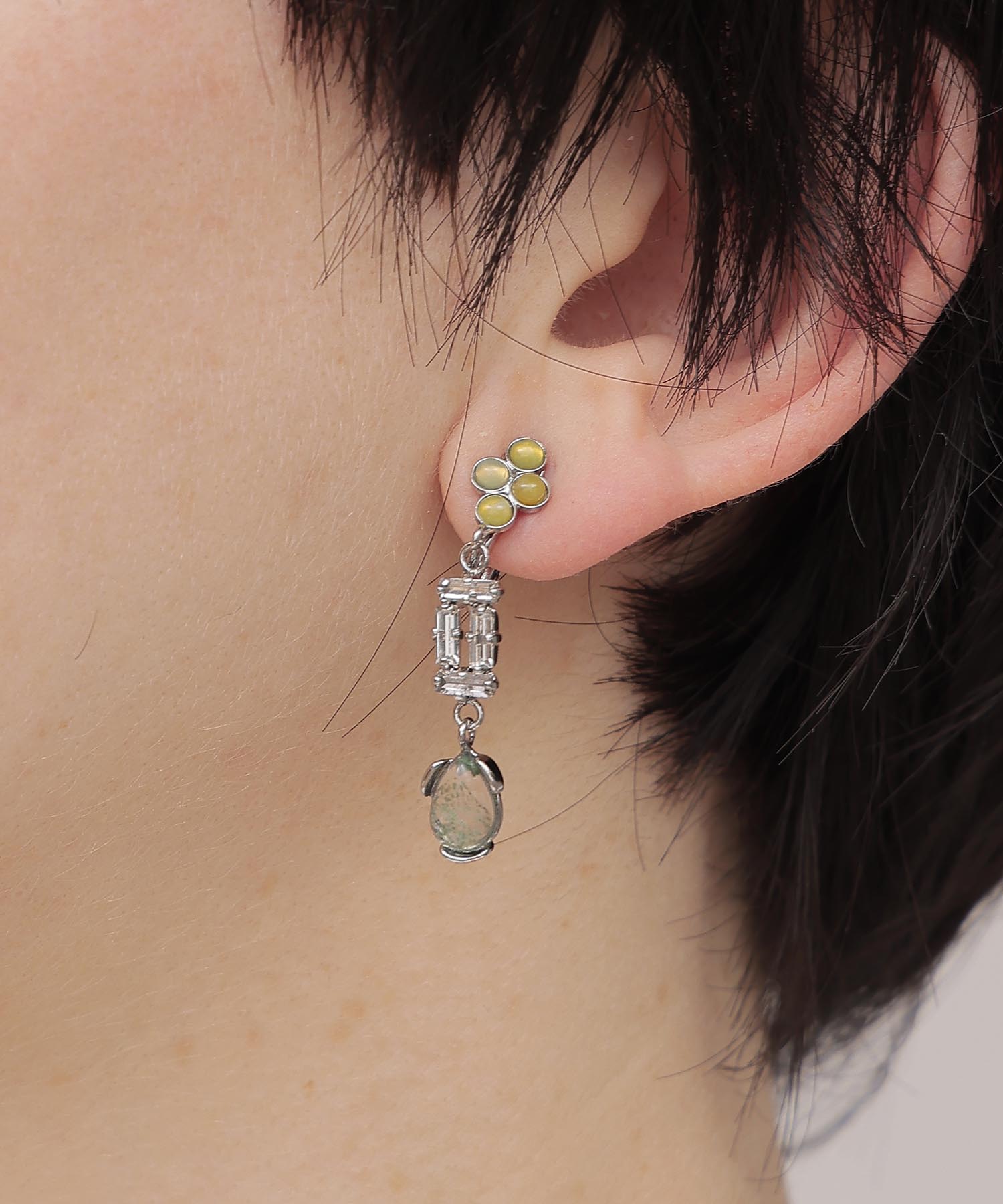 <ADER.bijoux>LIGNE DE FUITE mix earring