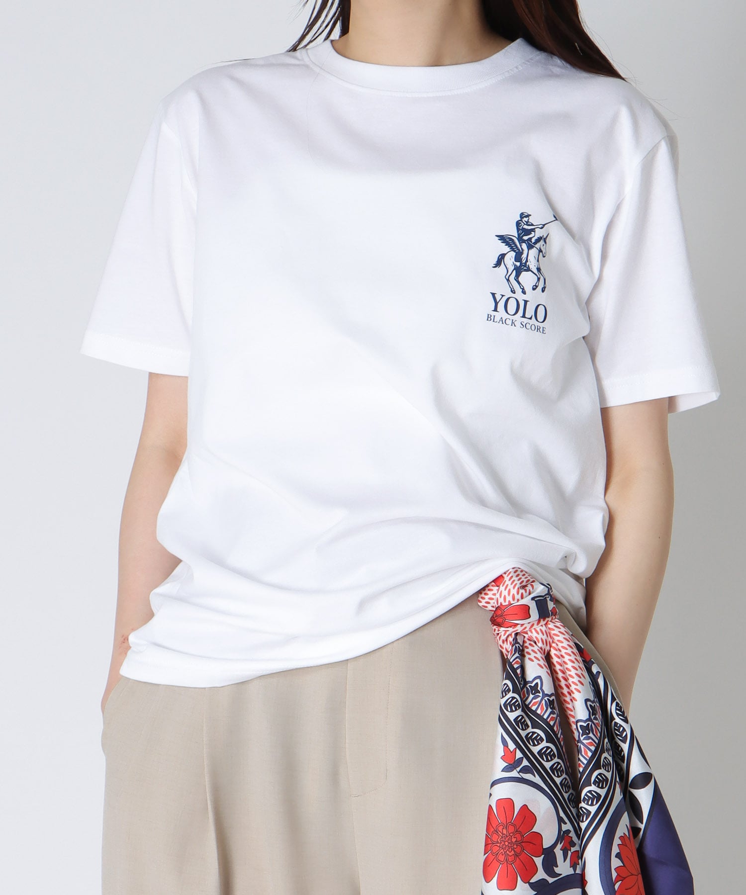 <BLACK SCORE>YOLO MINI TEE