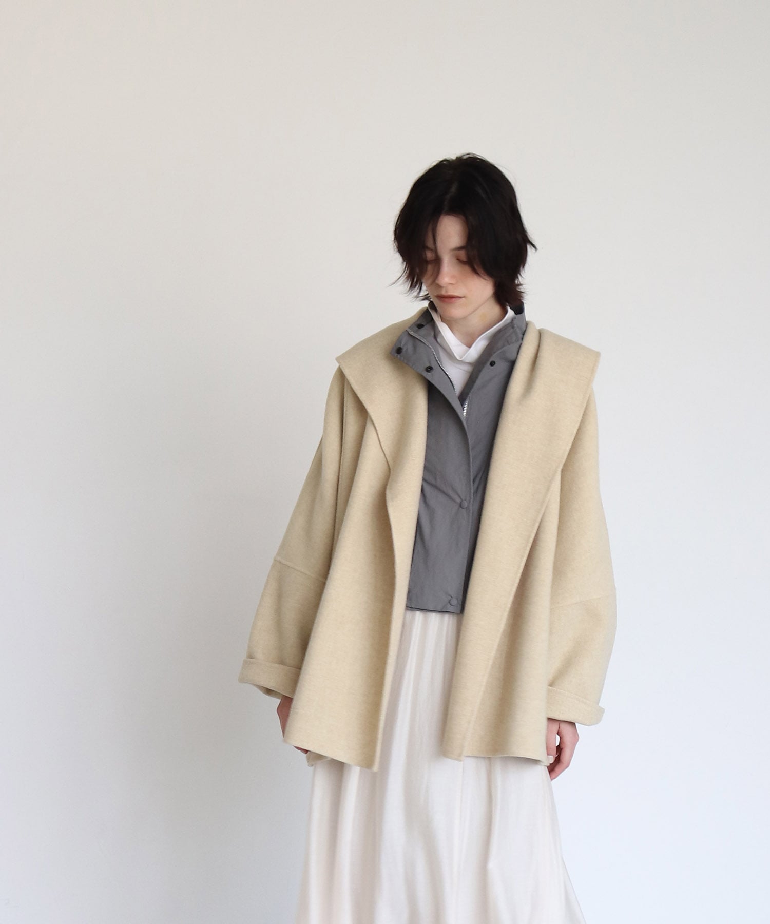 rever shawl collar midi coat | AND ON JIONE STORE（アンドオン