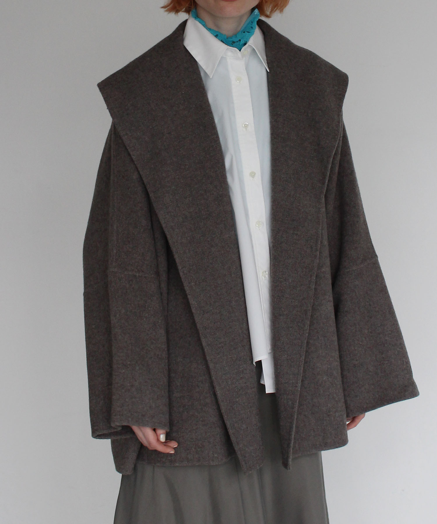 rever shawl collar midi coat | AND ON JIONE STORE（アンドオン