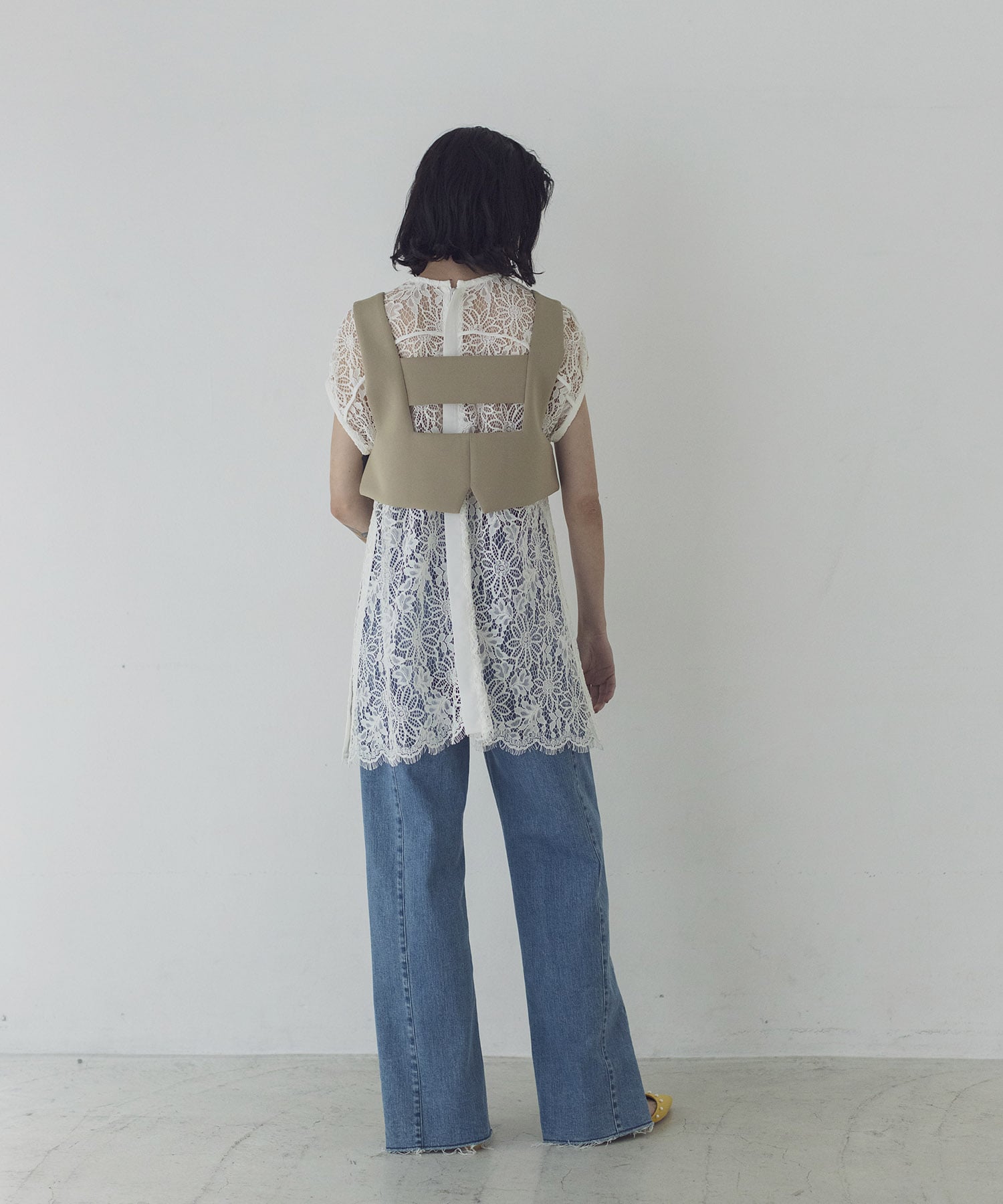 scuba jersey layered tops | AND ON JIONE STORE（アンドオン）ジオン