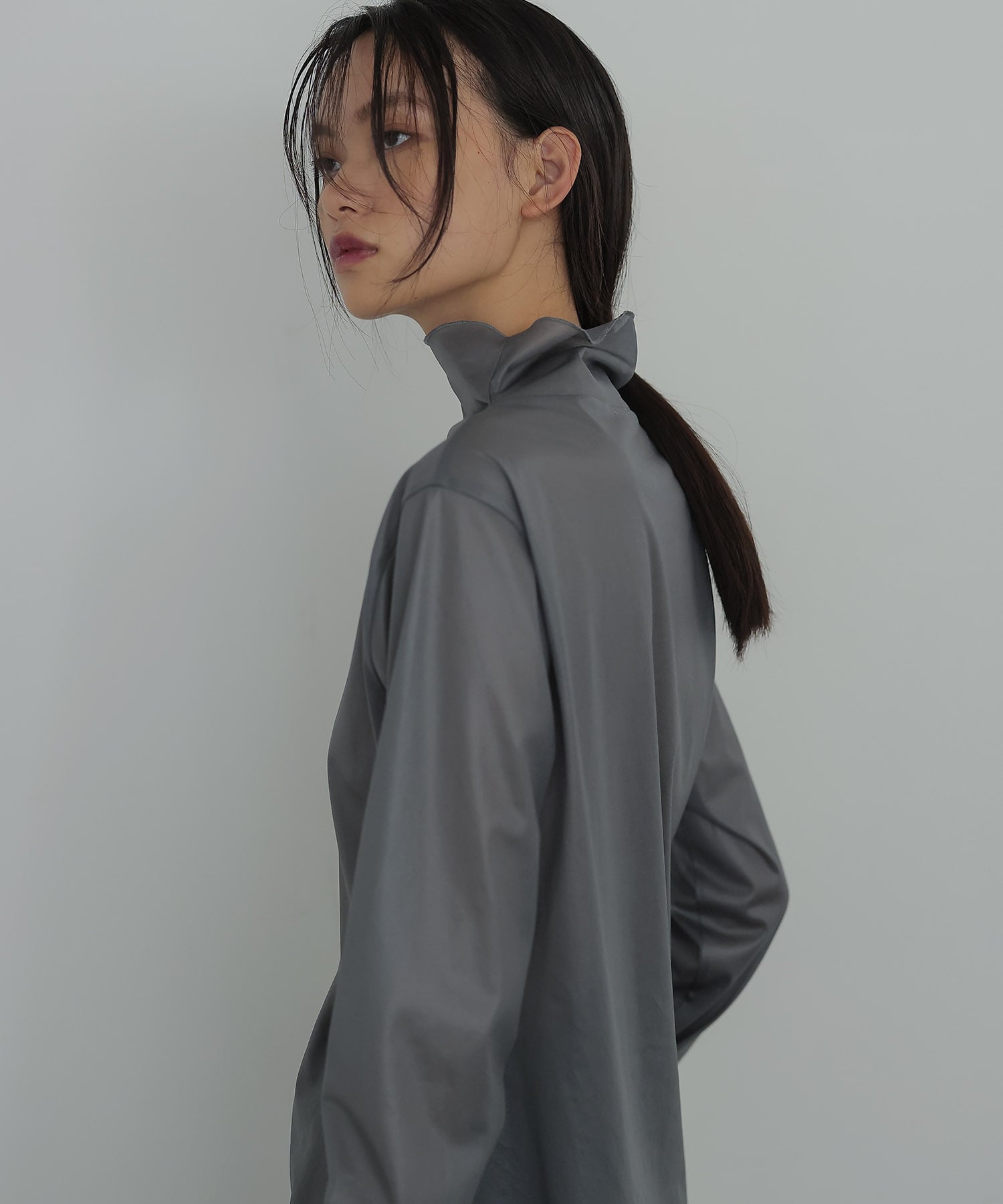 organdy sifon highneck pull | AND ON JIONE STORE（アンドオン