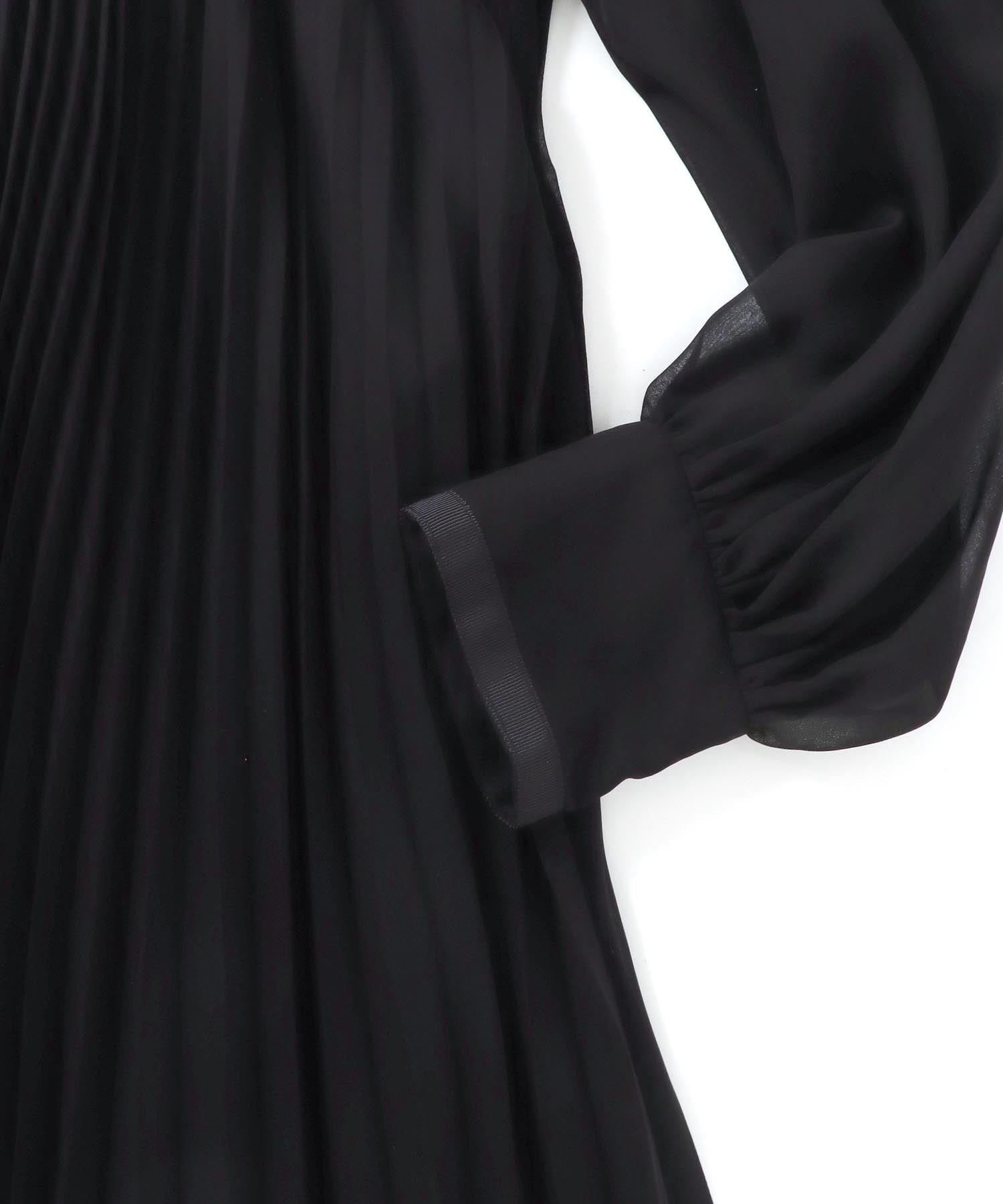 cape collar pleated dress | AND ON JIONE STORE（アンドオン）ジオン