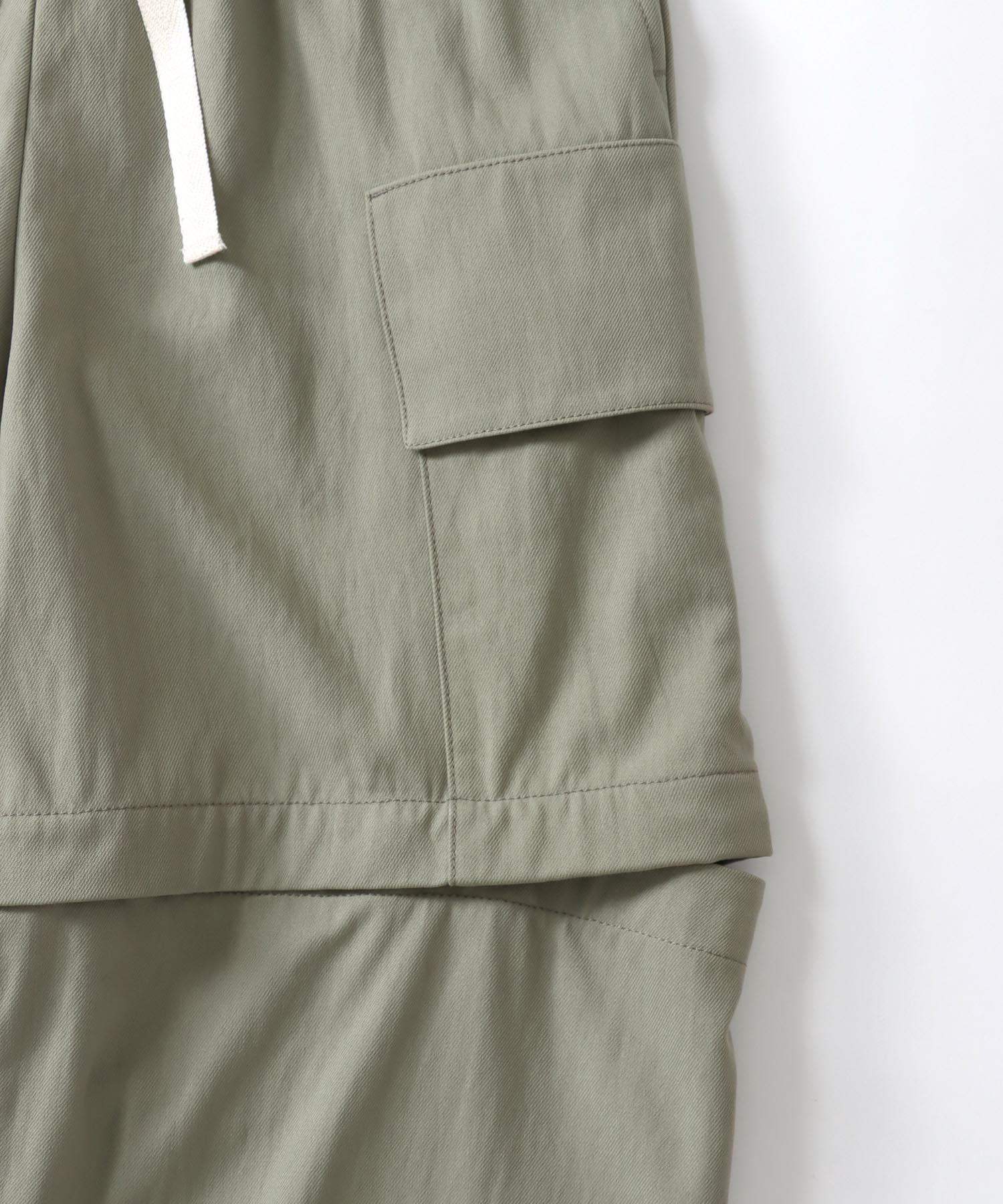 nylon gaba military 2way pants | AND ON JIONE STORE（アンドオン