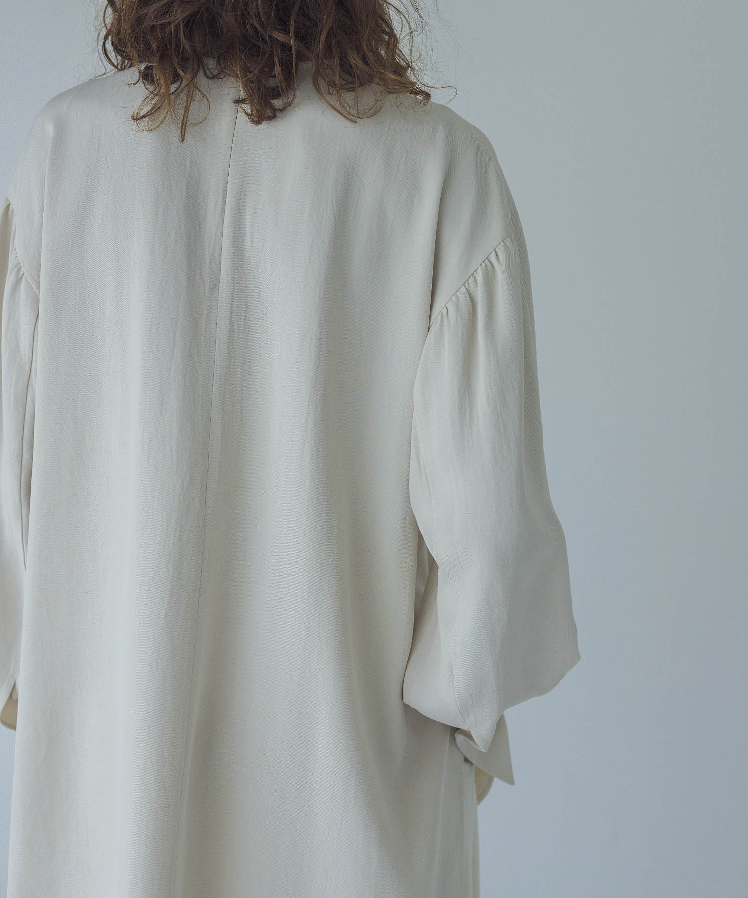 acetate hem length design blouse(アセテートヘムレングスデザイン