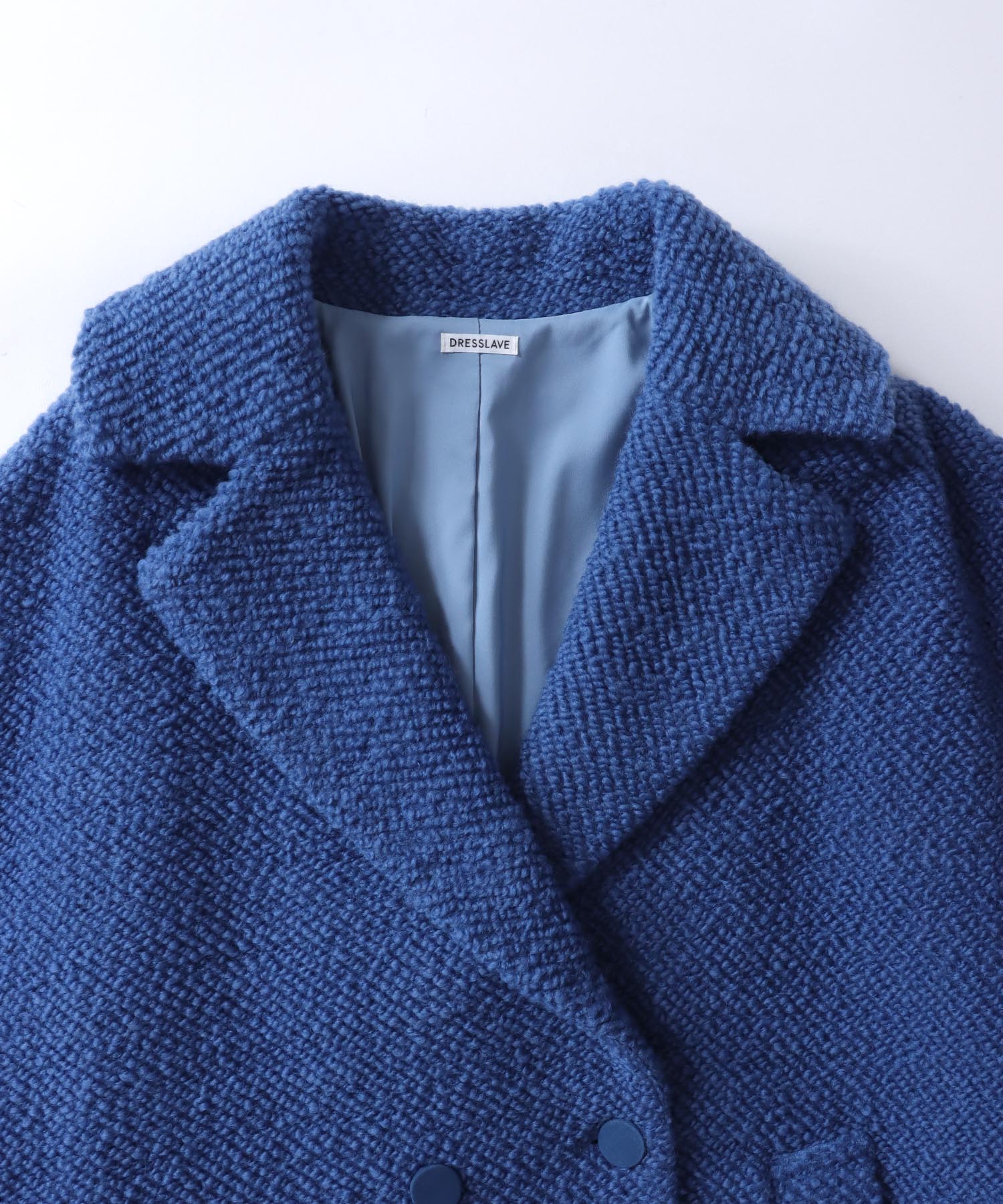 roving yarn tweed cocoon coat | AND ON JIONE STORE（アンドオン