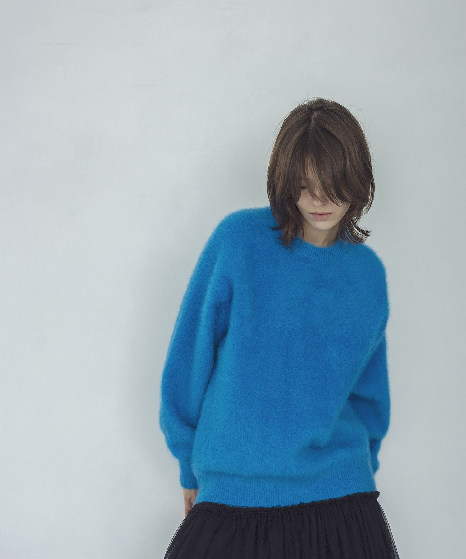fox cashmere crew neck pullover | AND ON JIONE STORE（アンドオン 