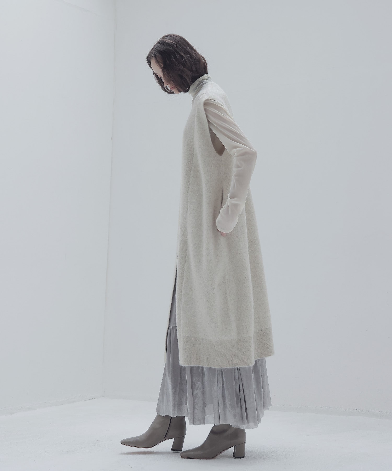 yak alpaca long gilet | AND ON JIONE STORE（アンドオン）ジオン商事公式オンラインストア