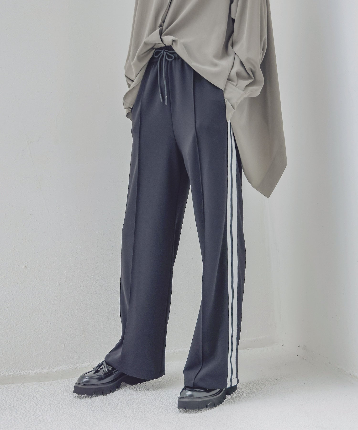 georgett crepe jersey line pants