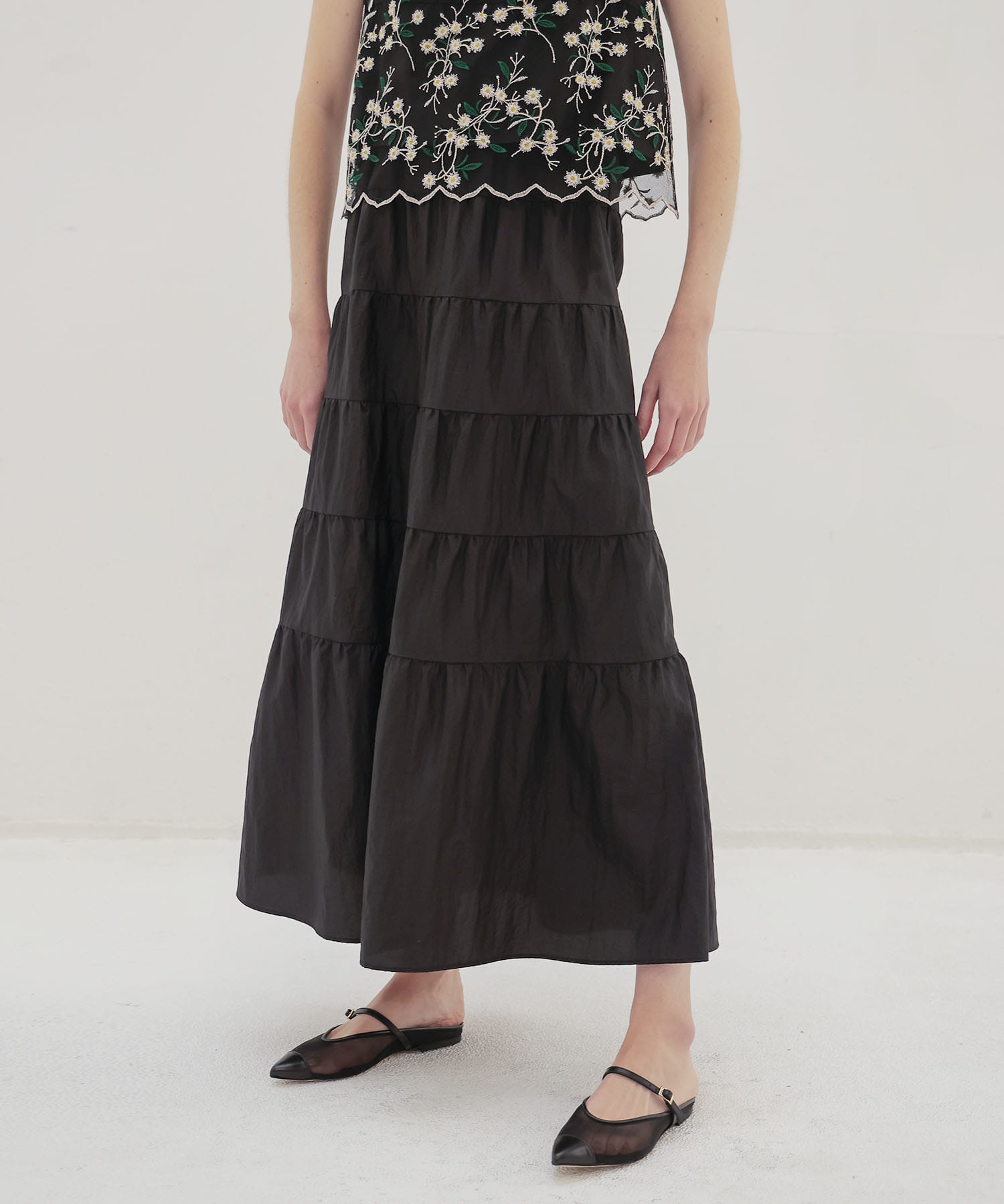 vintage washer tiered skirt