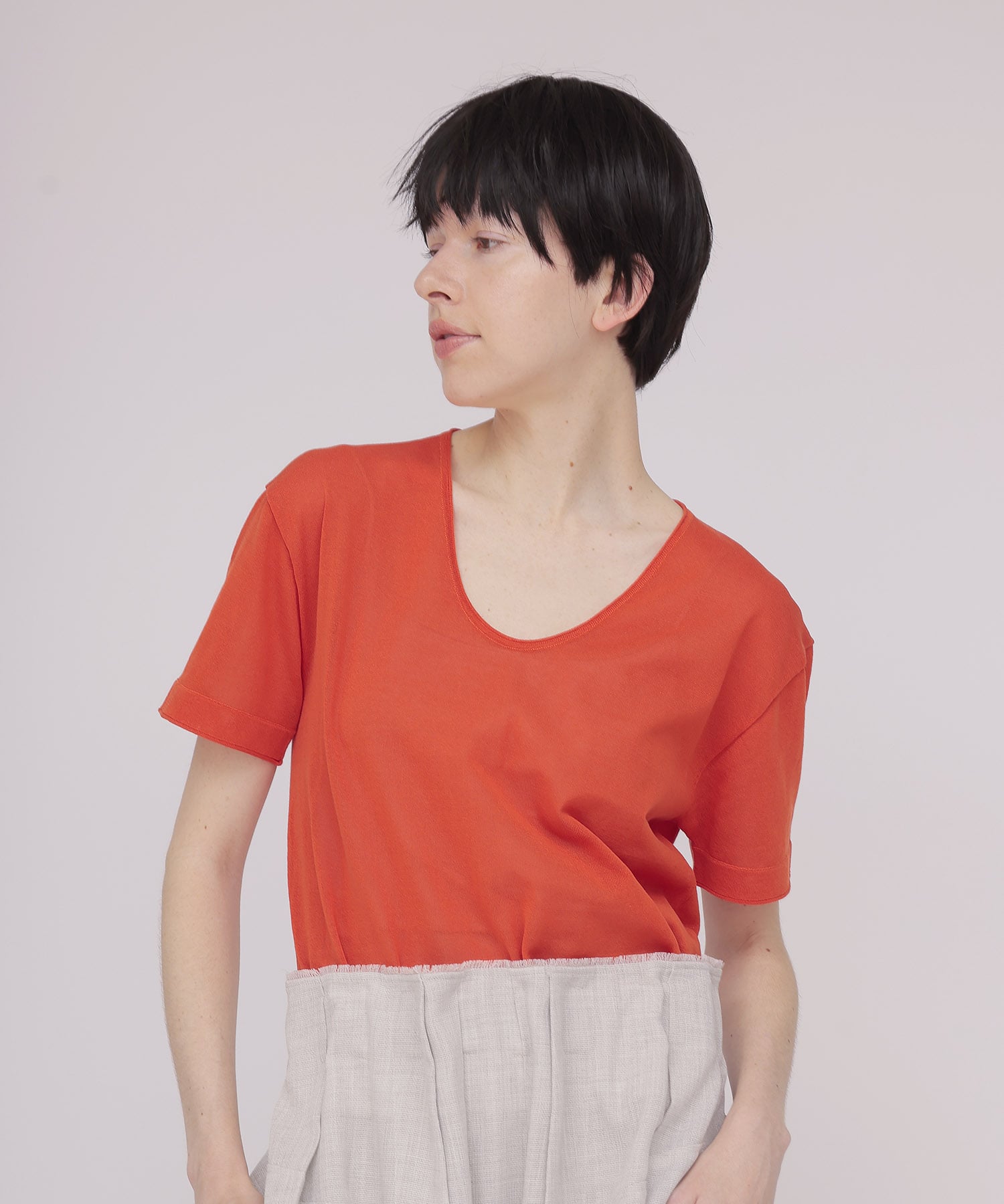 sheer knit tee
