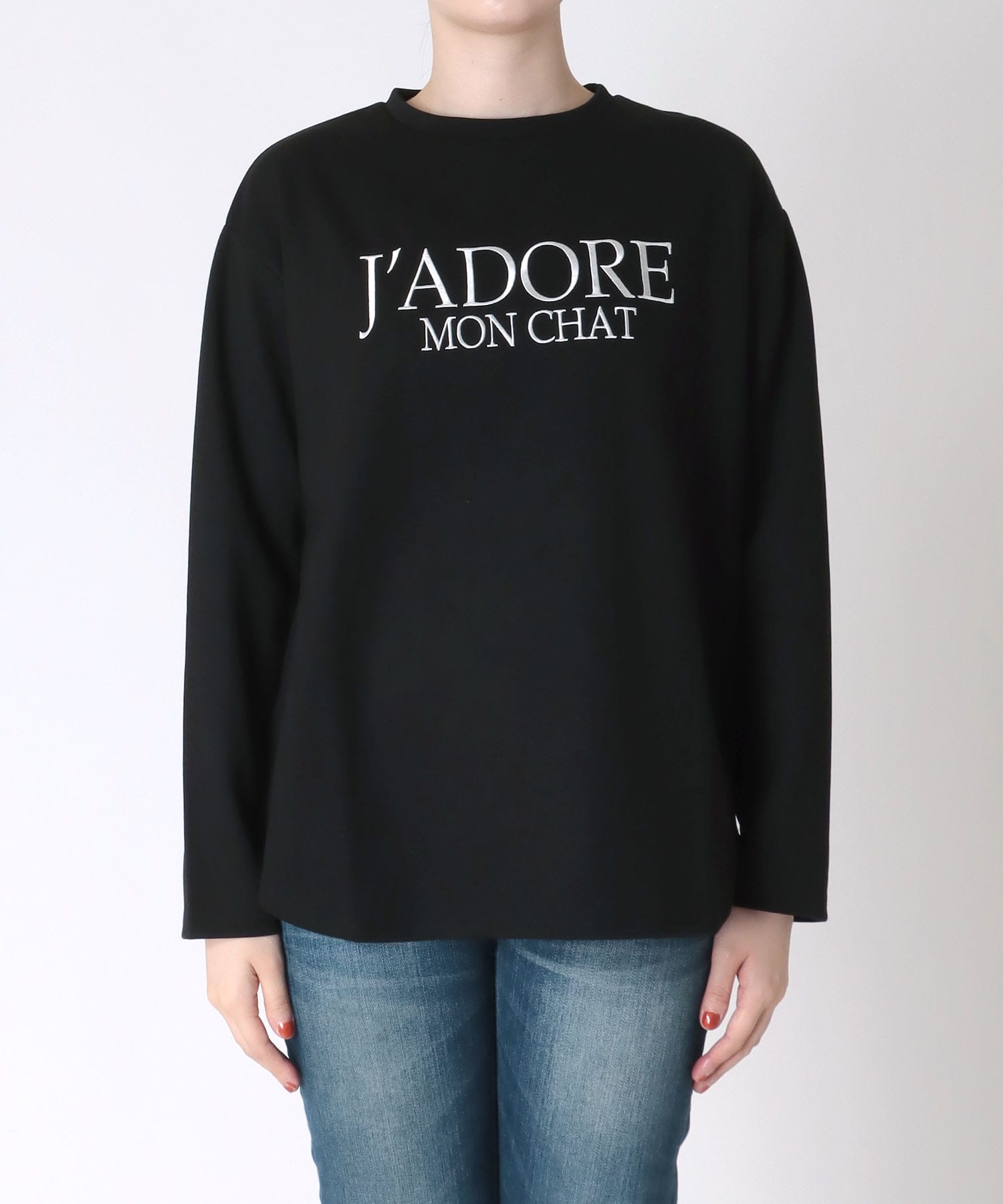 SUGAR ROSE /シュガーローズ】JADORE刺繍ロゴロングTシャツ | AND ON