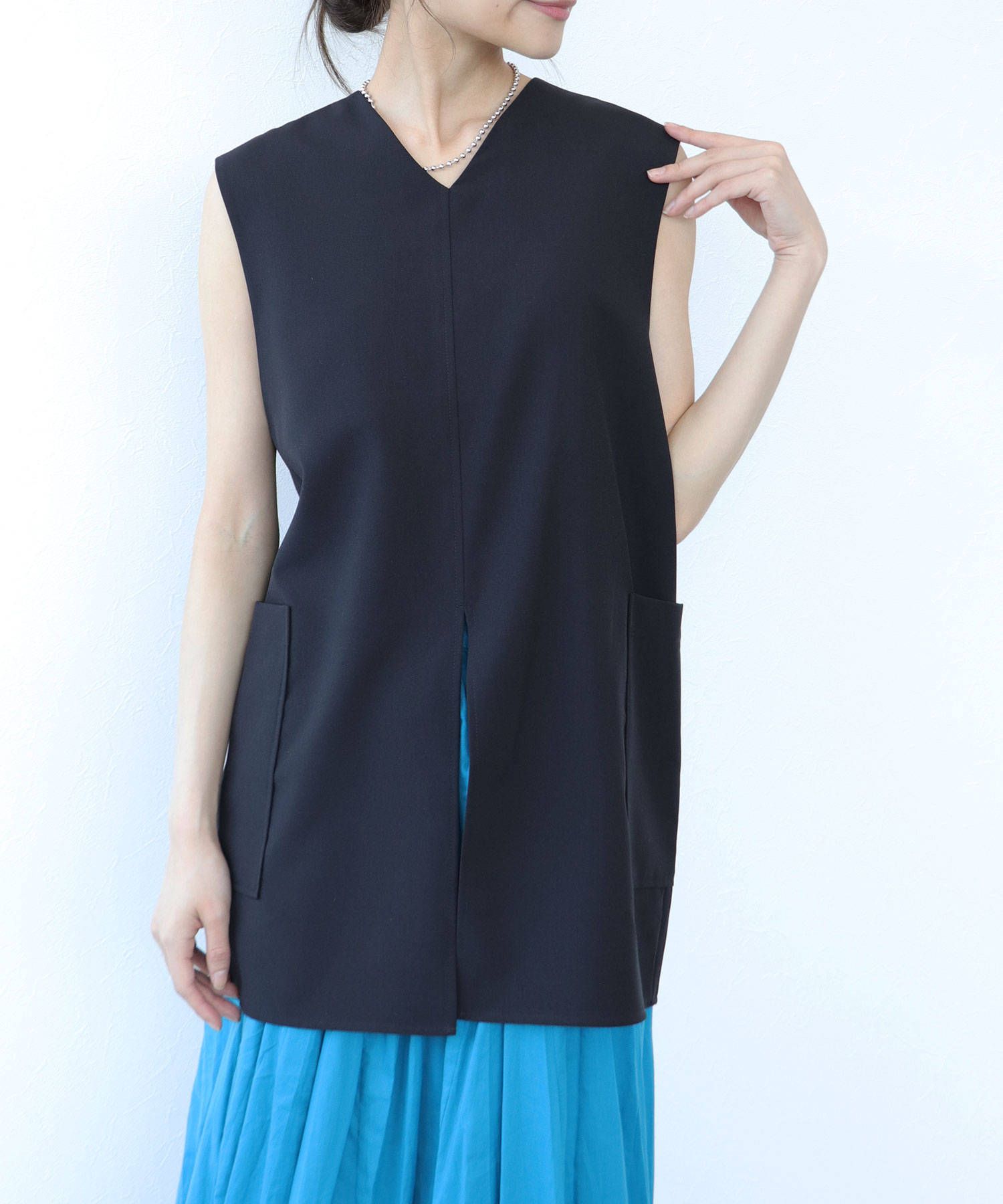 スリット dresslave ショップ ブラウス 前後