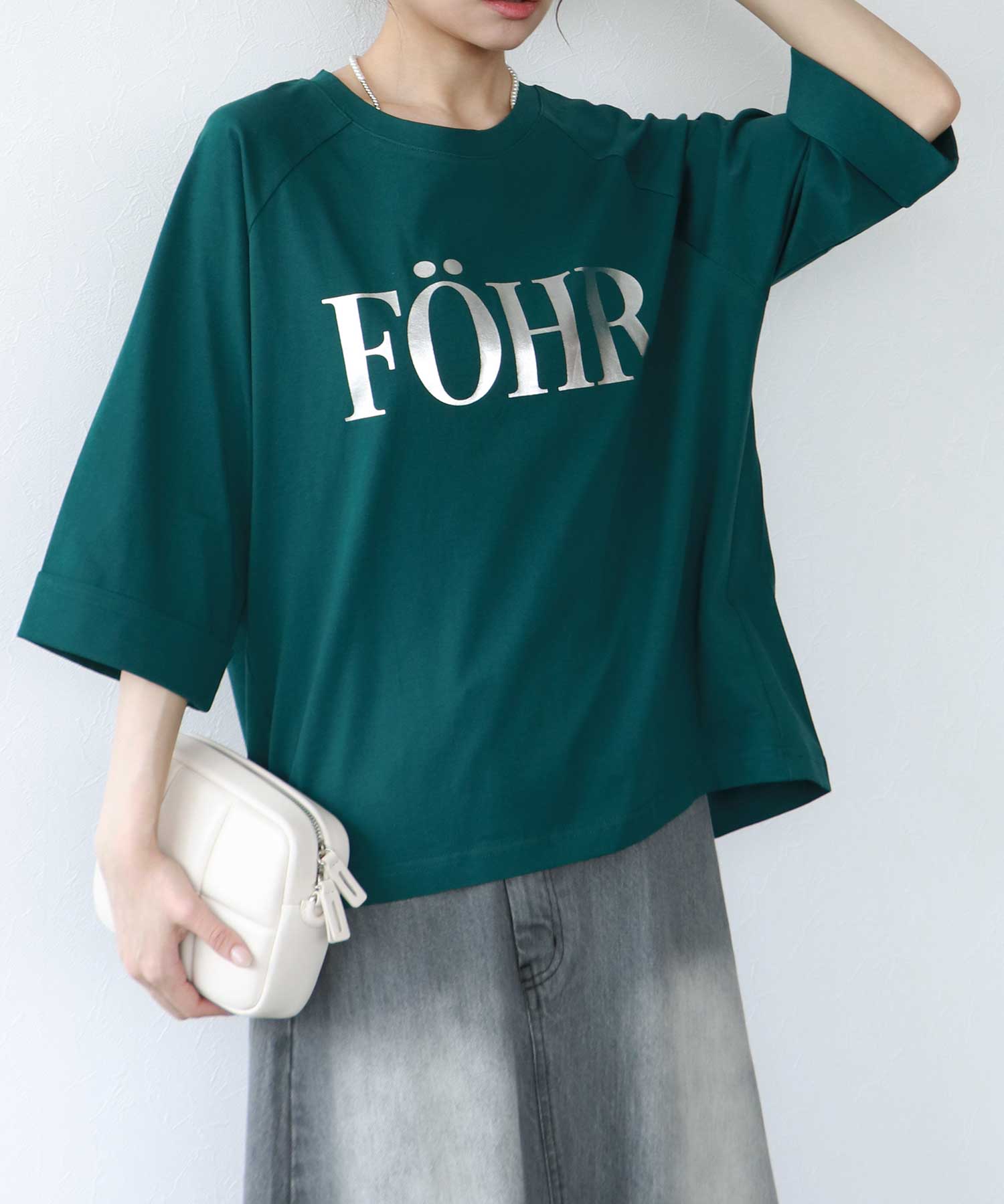 FOHR箔ロゴ7分袖Tシャツ | AND ON JIONE STORE（アンドオン）ジオン商事公式オンラインストア